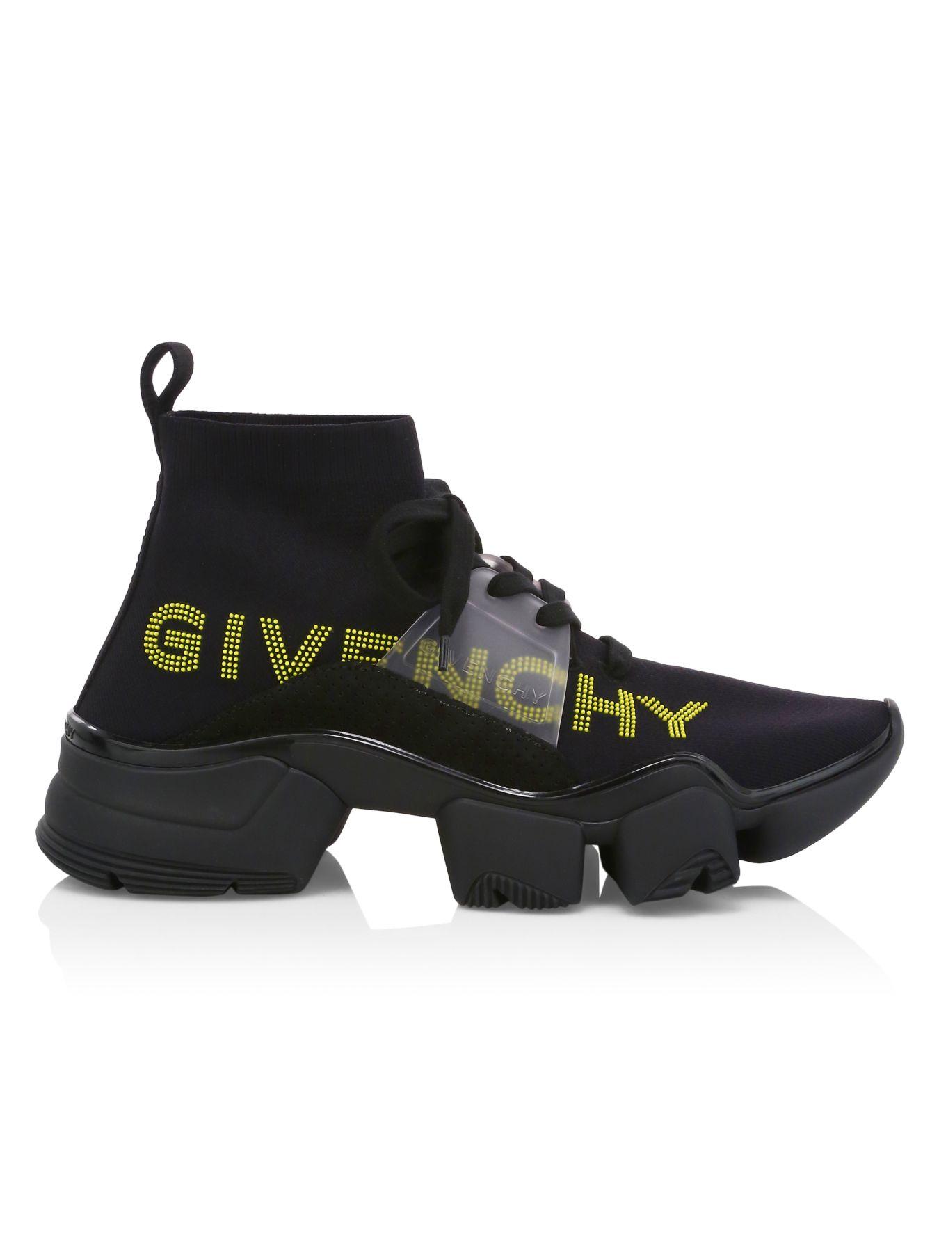 Givenchy Jaw Chunky Sock Sneakers in Black Yellow (Black) for Men - Lyst