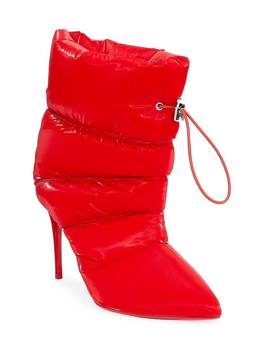 Loubirain Block-Heel Red Sole Boots