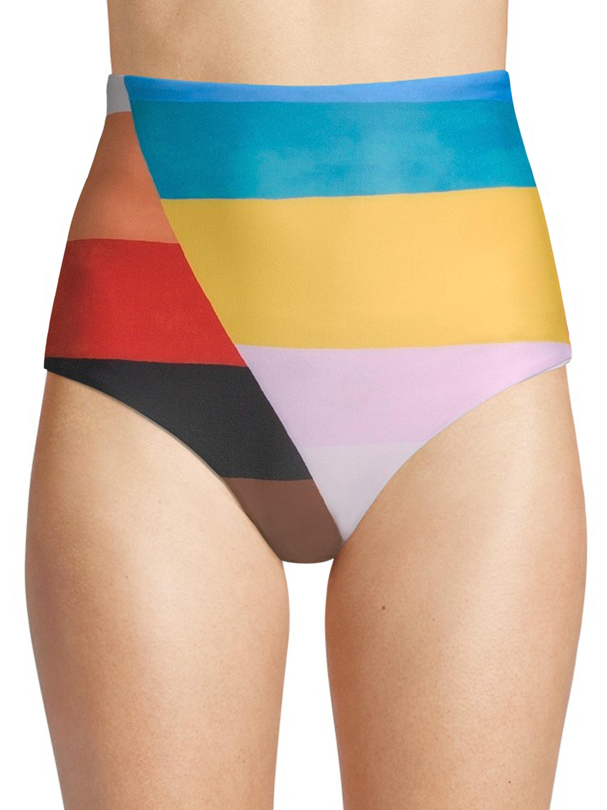 mara hoffman high waisted bikini