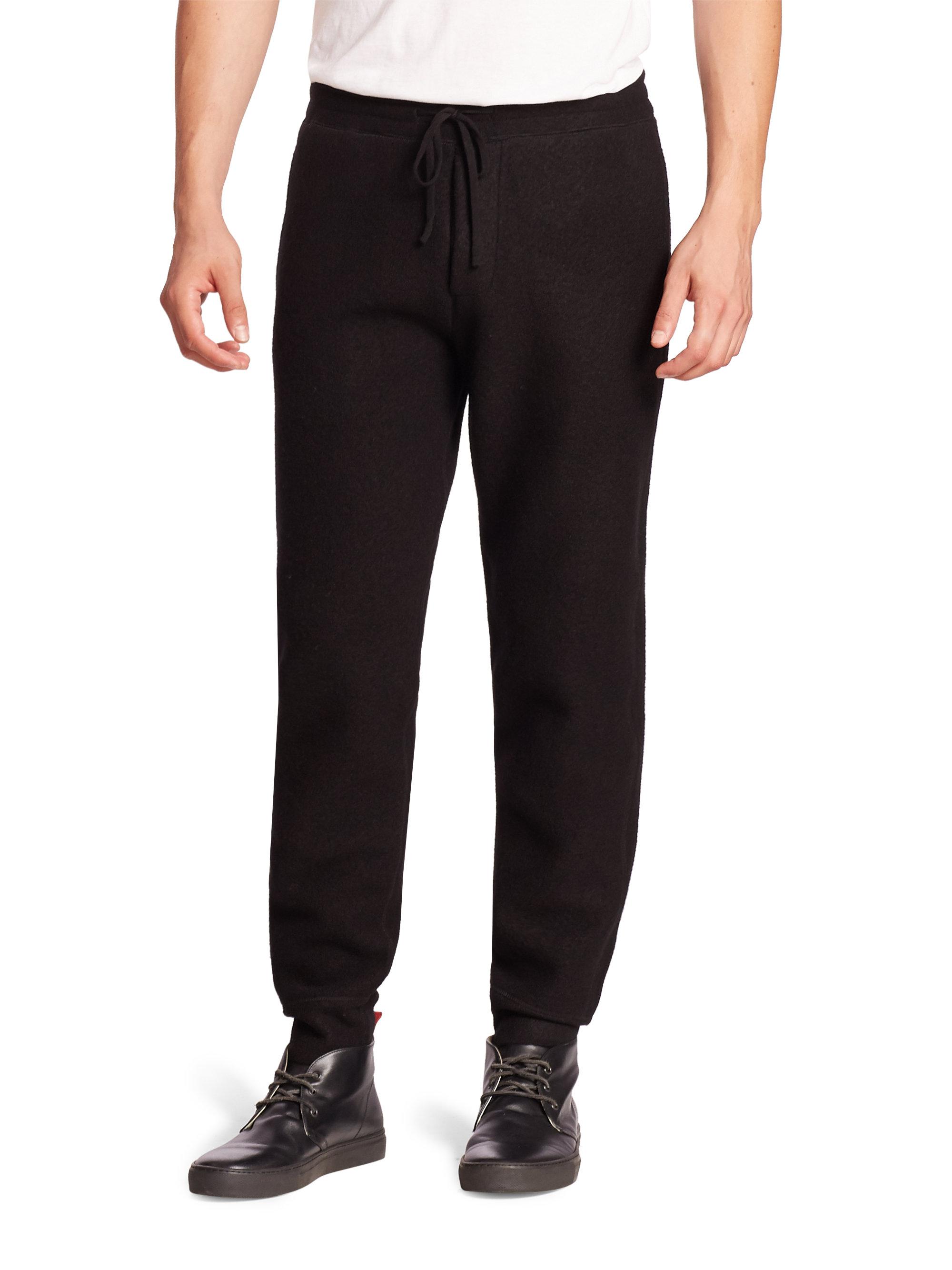 Lyst - Billy Reid Boiled Wool Track Pants in Black for Men