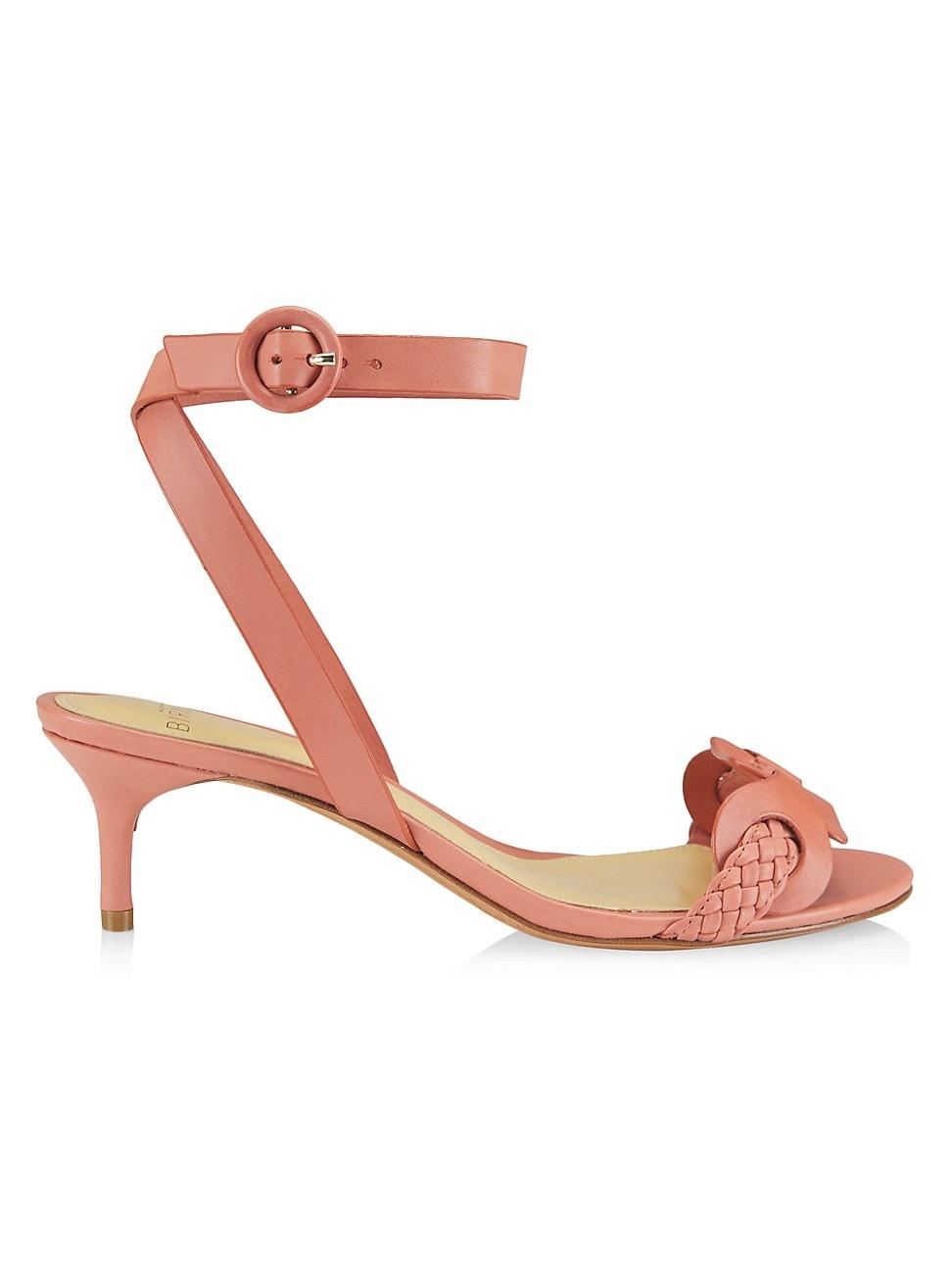 Alexandre Birman Isabela Leather Kittenheel Sandals in Pink Lyst