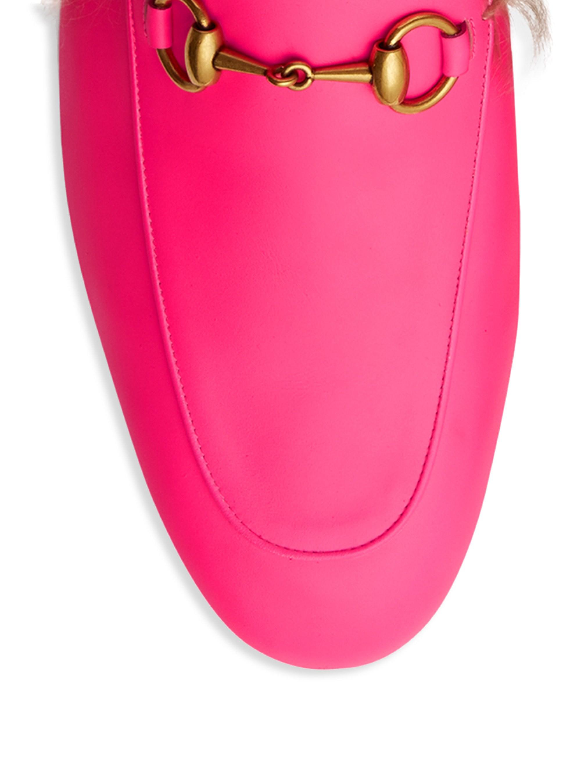 gucci princetown loafers pink