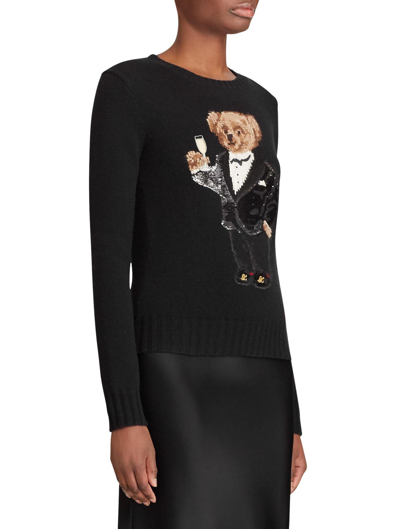 ralph lauren martini bear sweater
