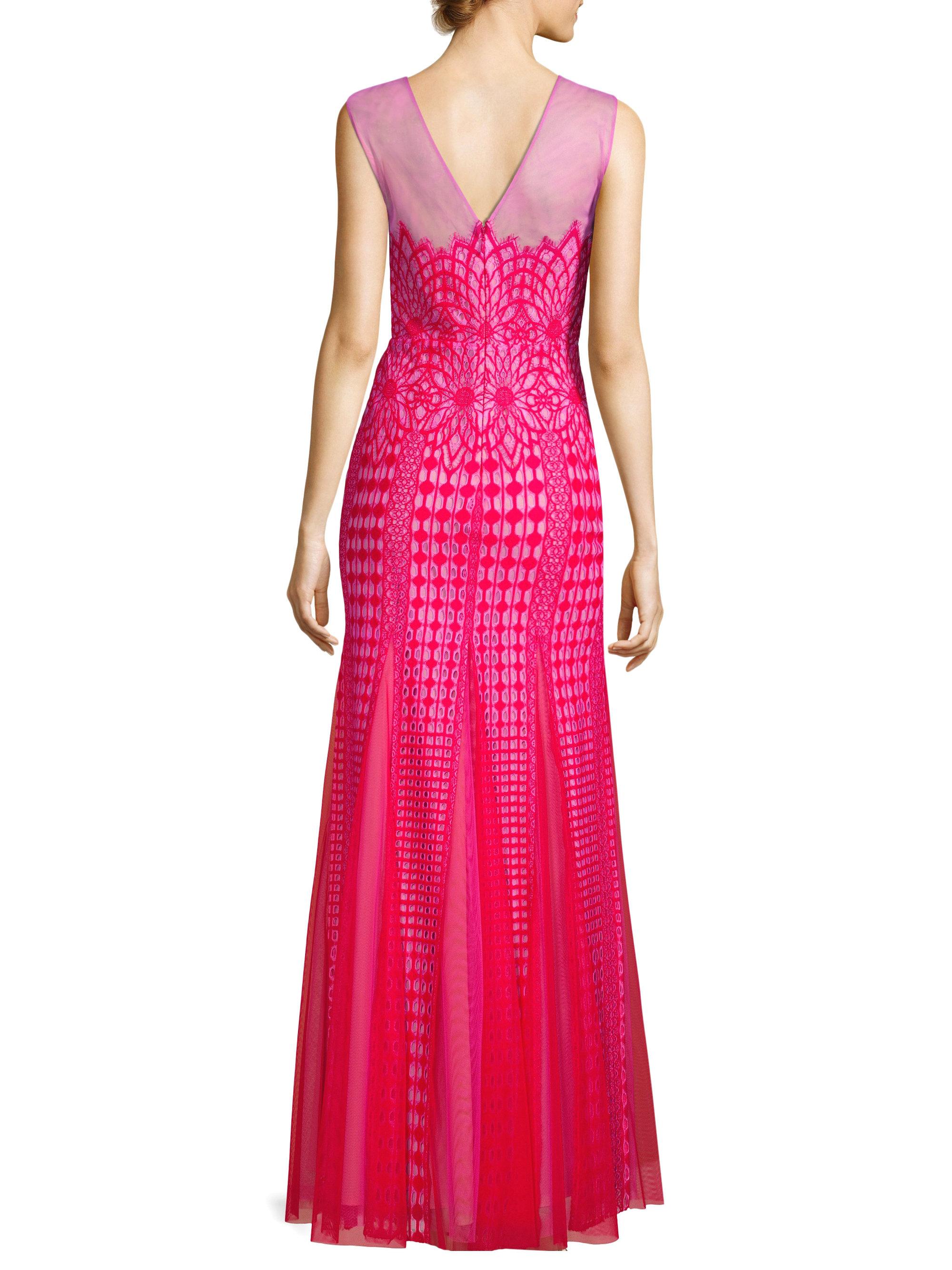 elinor sleeveless lace gown