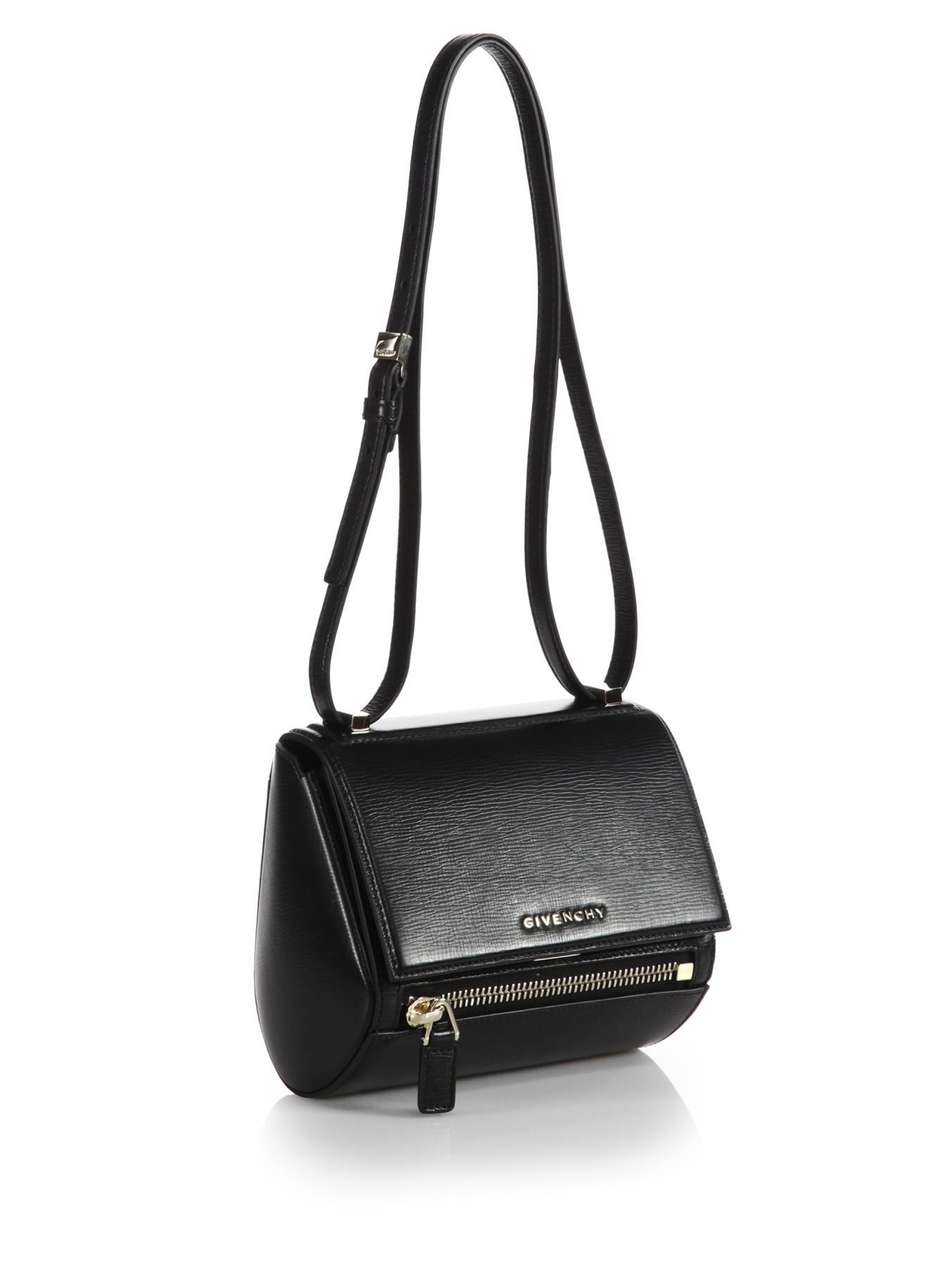 Black Pandora small grained-leather cross-body bag, Givenchy