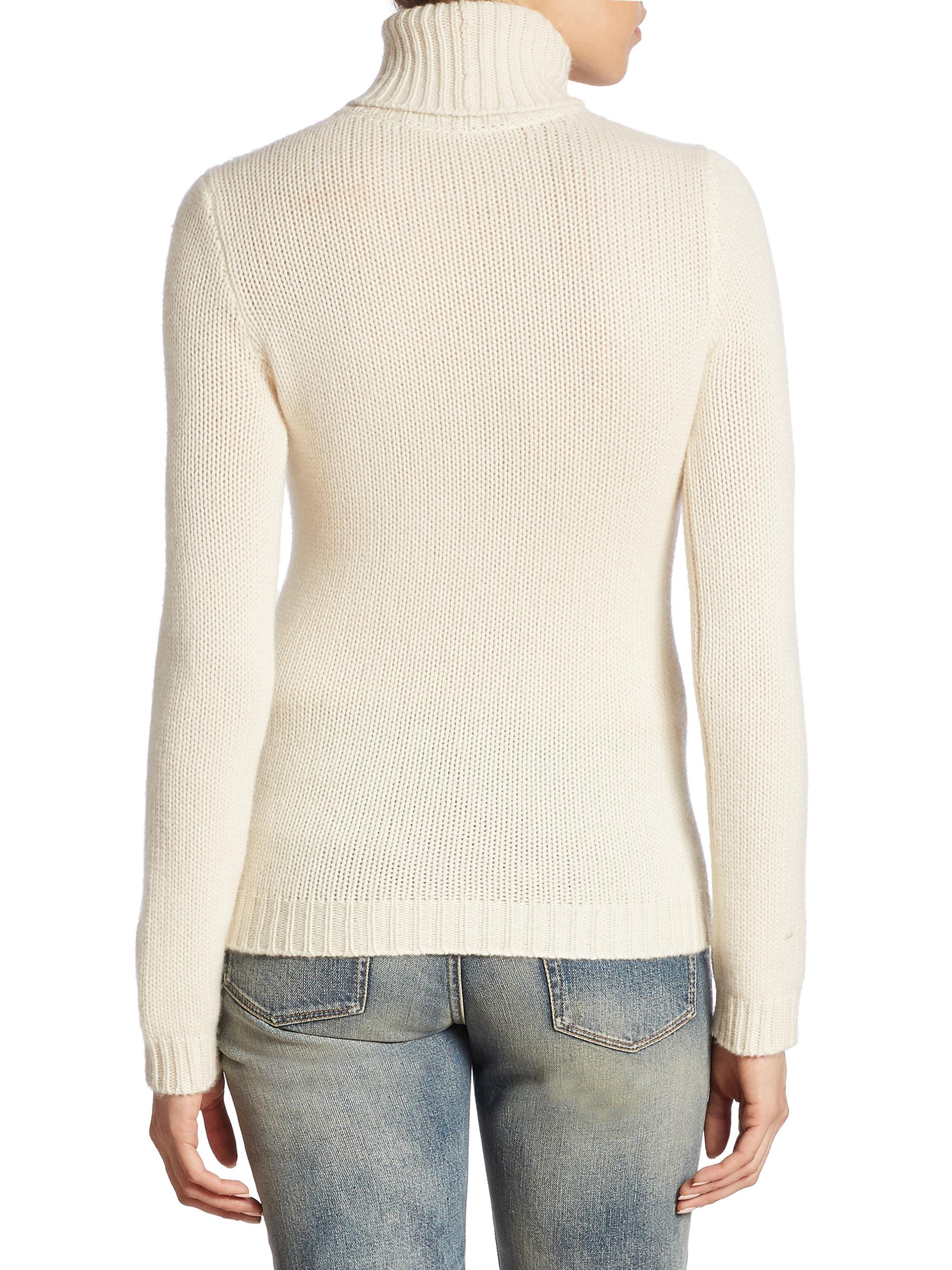 Ralph Lauren Collection Iconic Flag Cashmere Turtleneck Sweater in ...