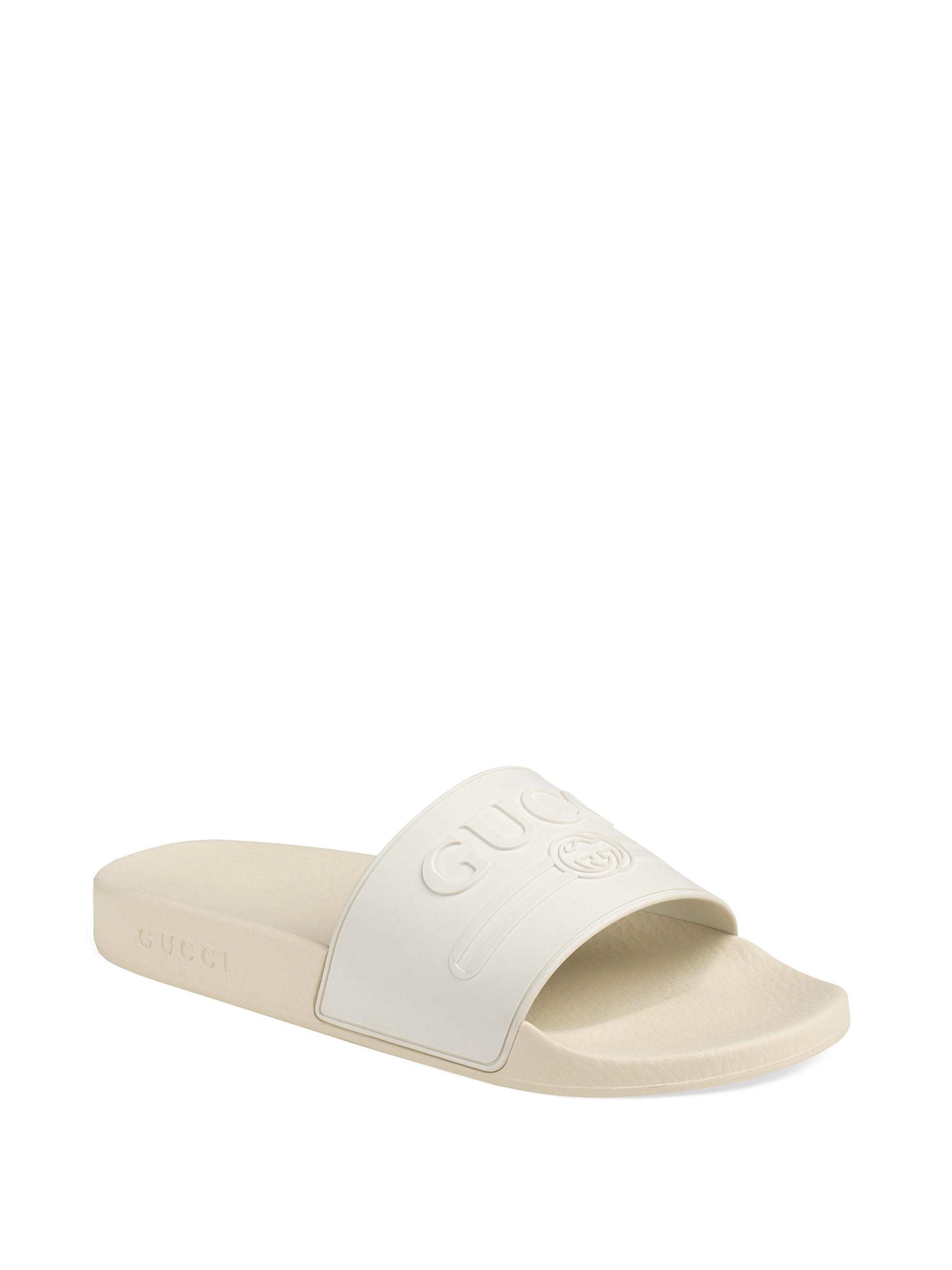 gucci white sandals