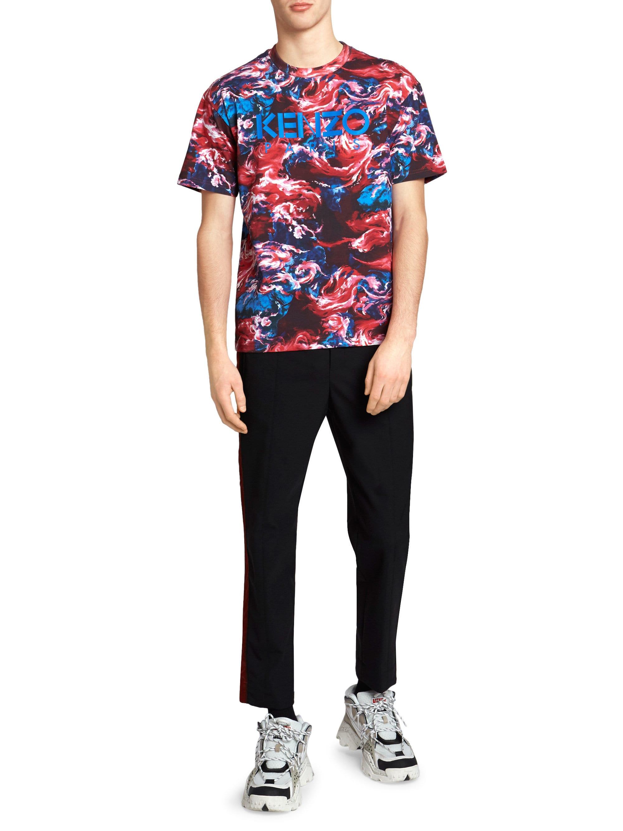 black and red kenzo shirt