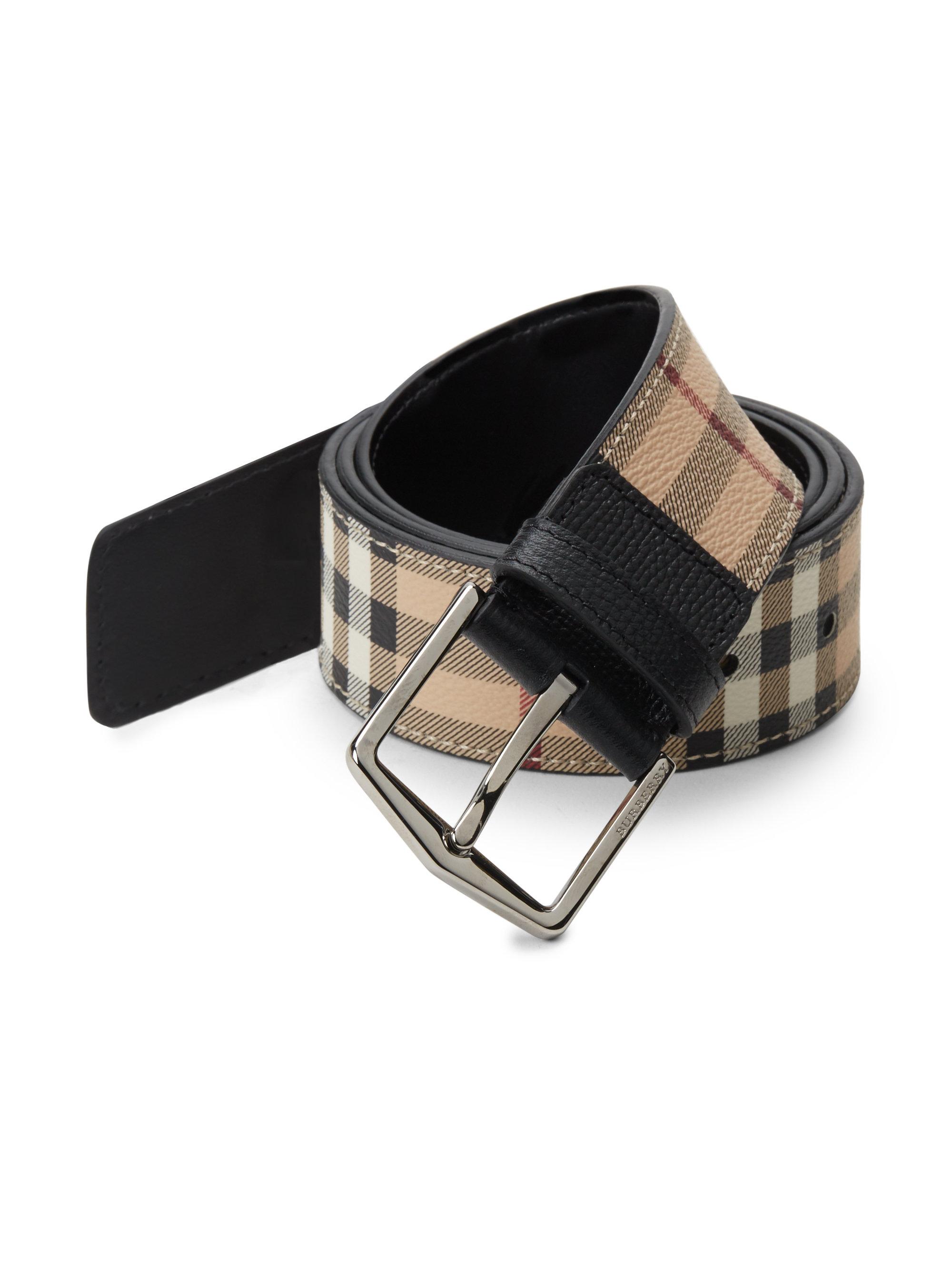 burberry plaid belt