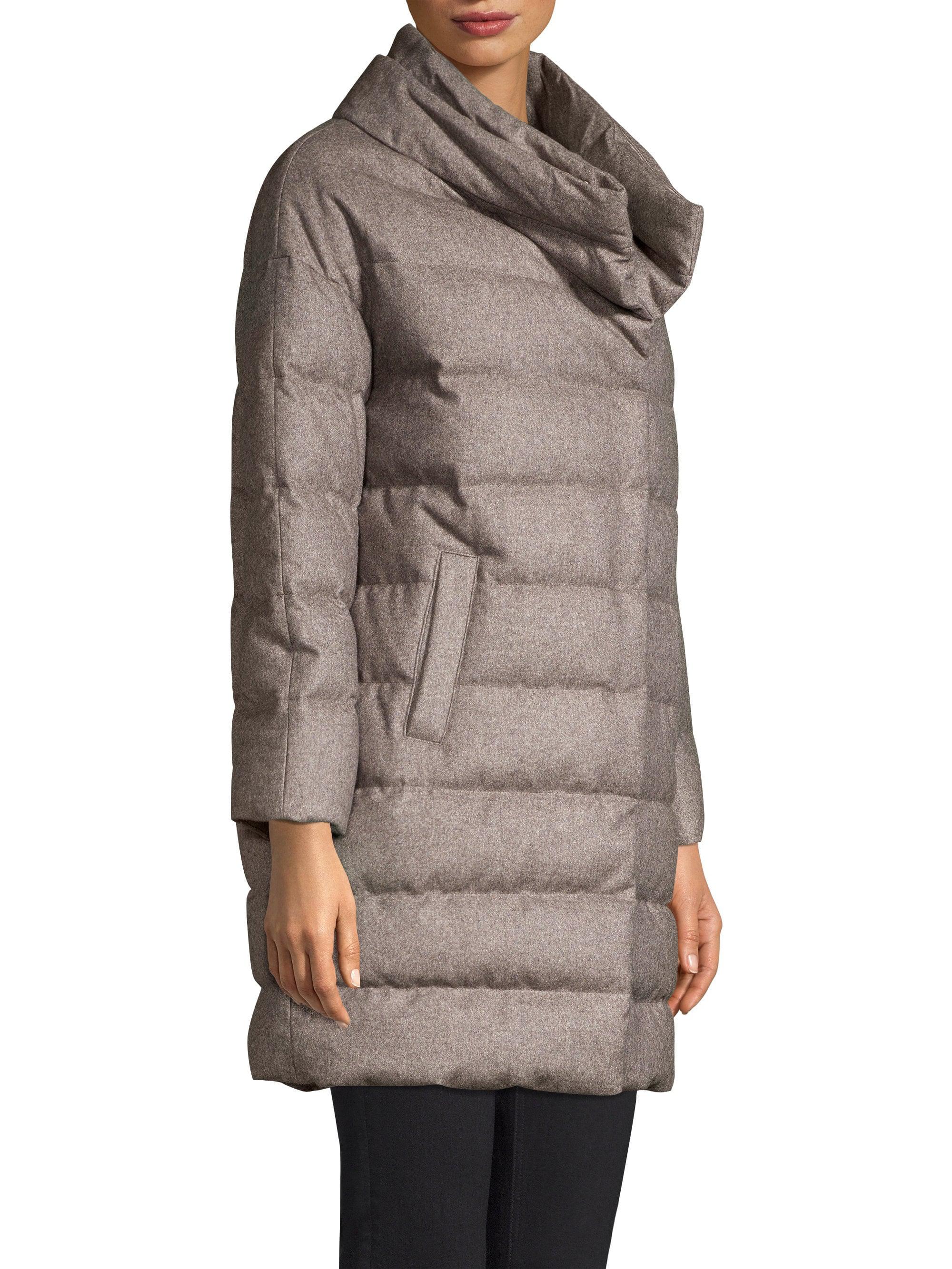 Herno Foxfur Trim Silk & Cashmere Puffer Jacket Lyst