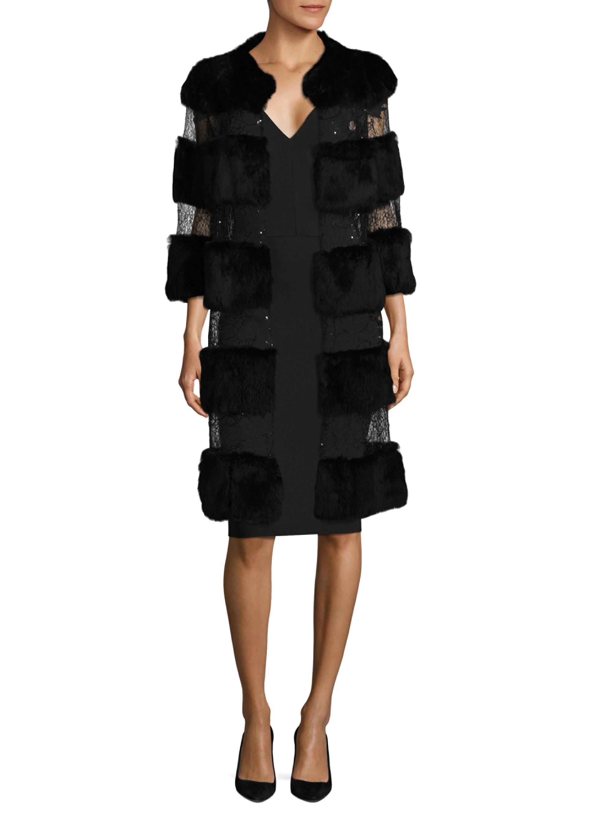 alberto makali rabbit fur crop jacket 