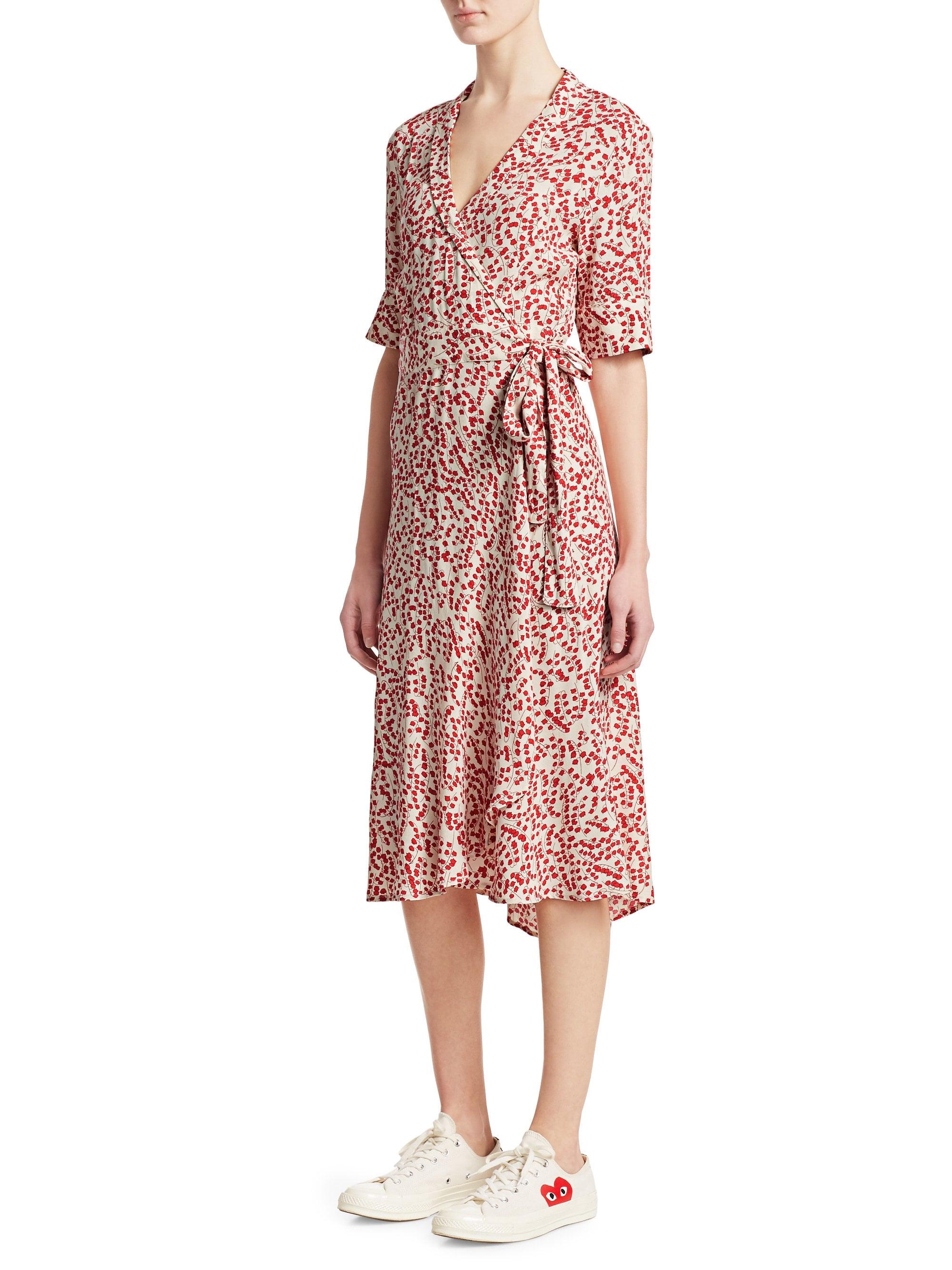 Ganni Egret Wrap Dress Online Deals, UP TO 57% OFF | www.aramanatural.es