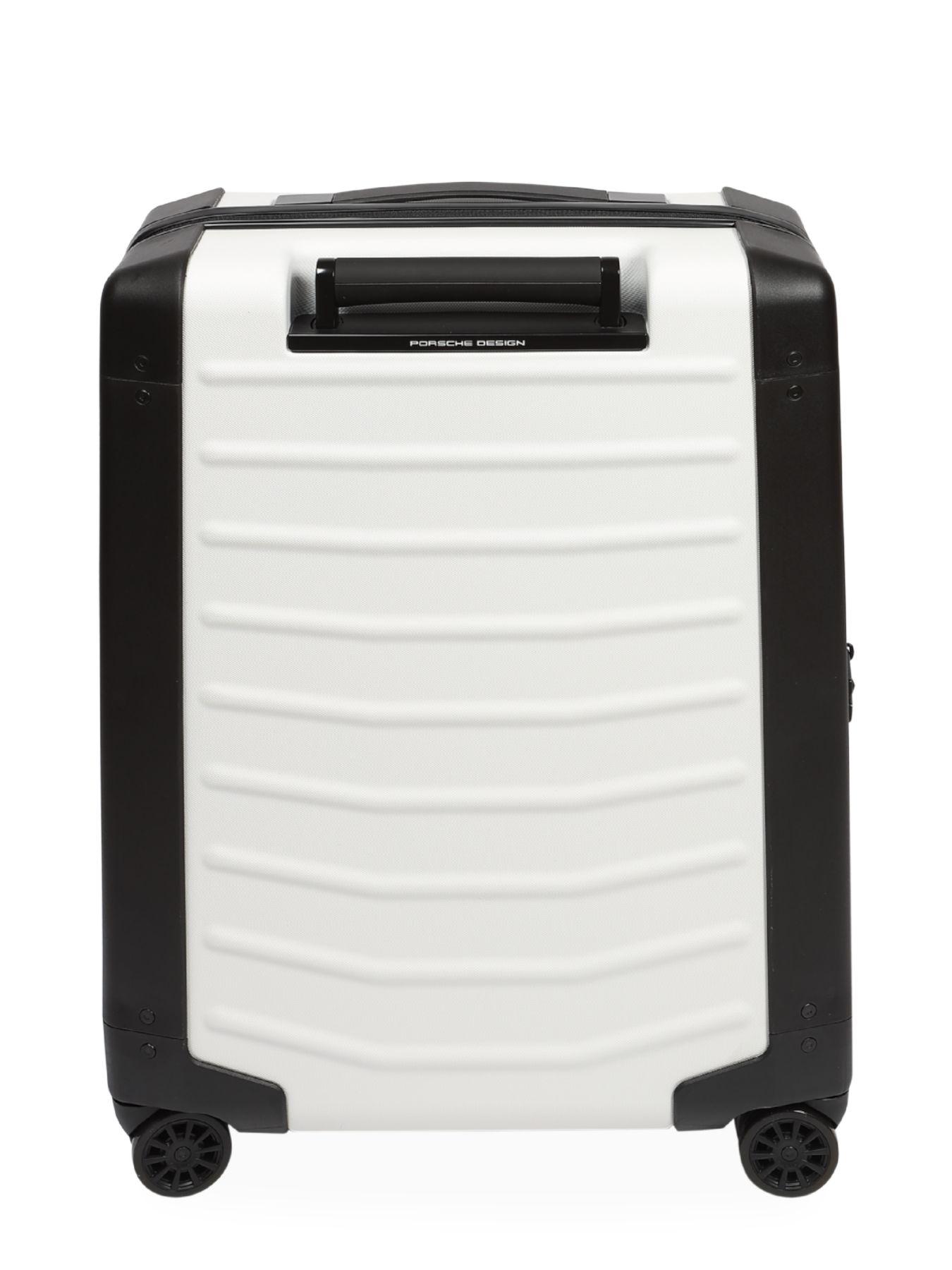 white small suitcase