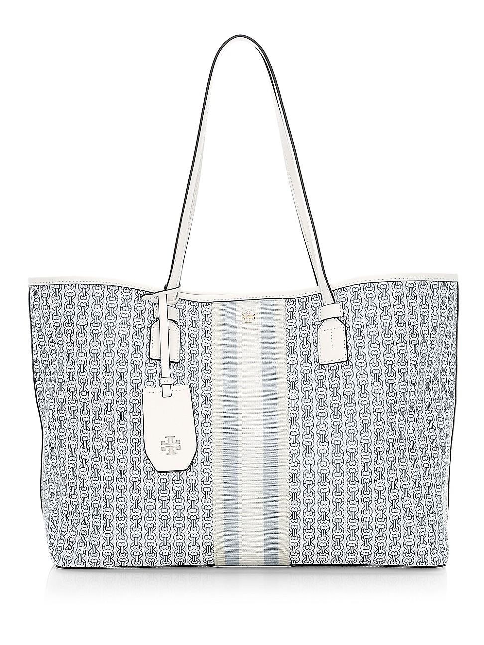 Tory Burch Gemini Link Canvas Tote – New Ivory