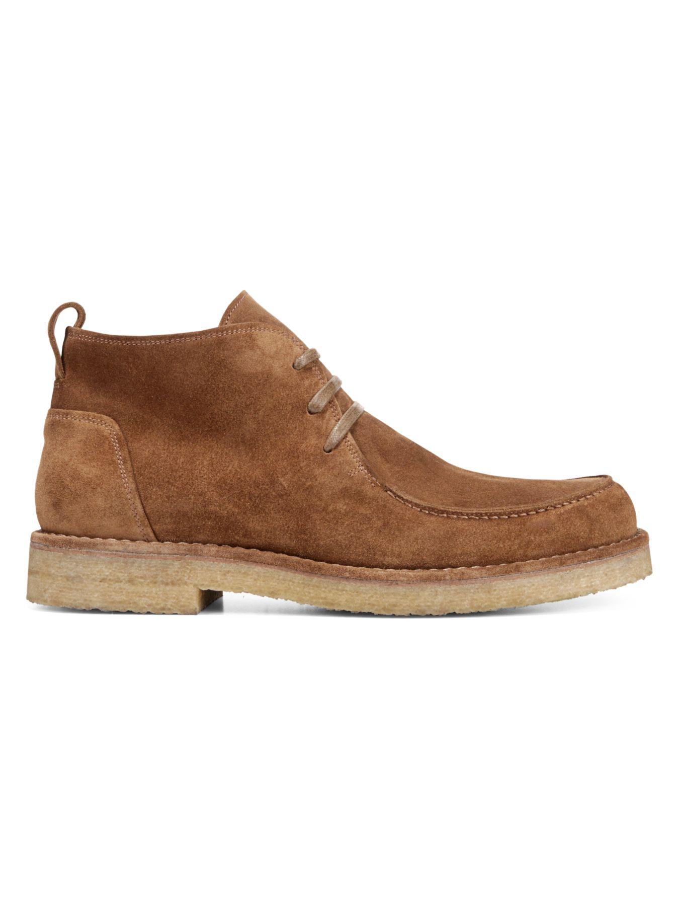 Vince Suede Men's Colter Moc-toe Chukka Boots in Tobacco (Brown) for ...