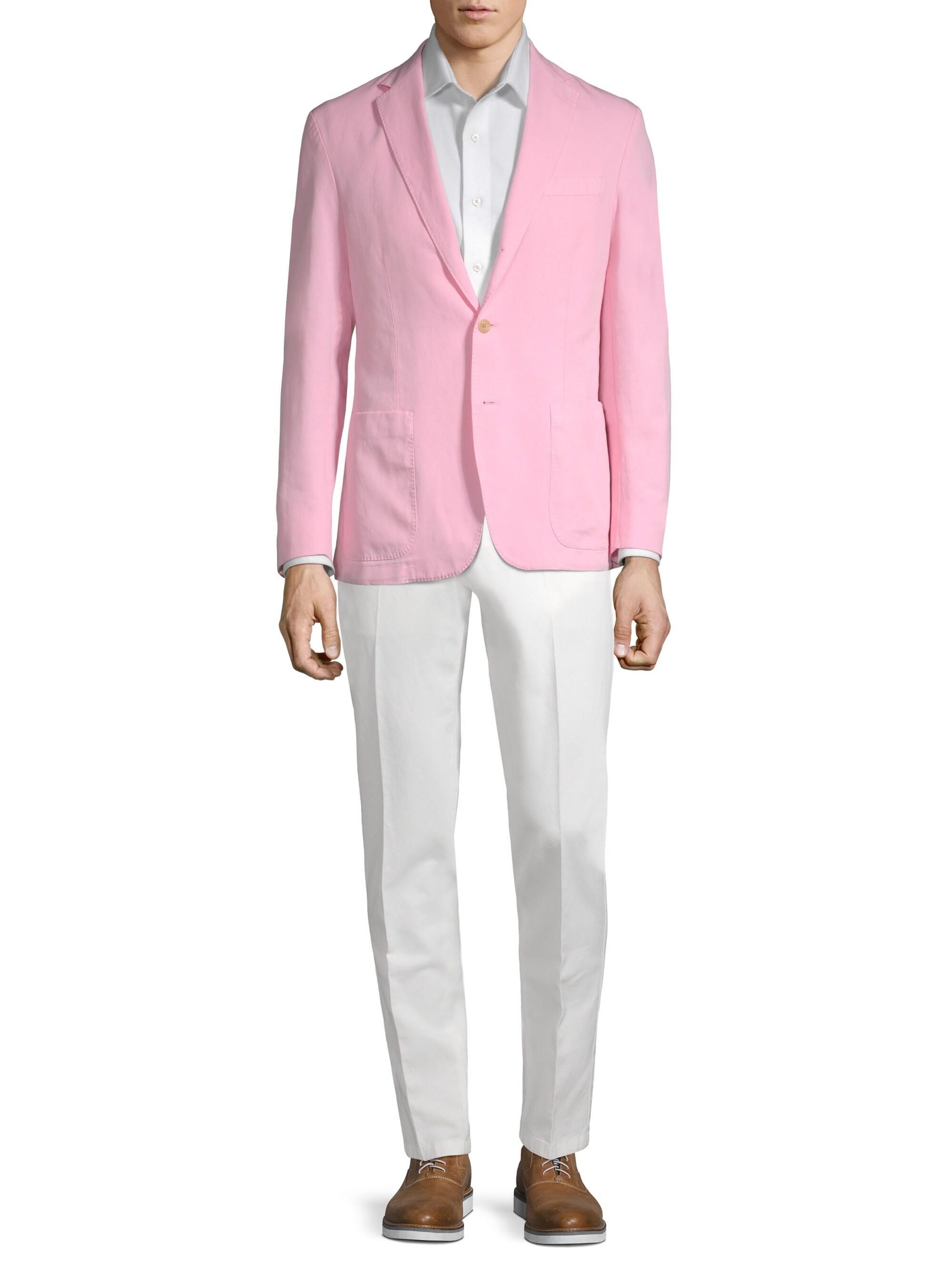 Polo Ralph Lauren Cotton Men's Yale Slimfit Blazer Pink for