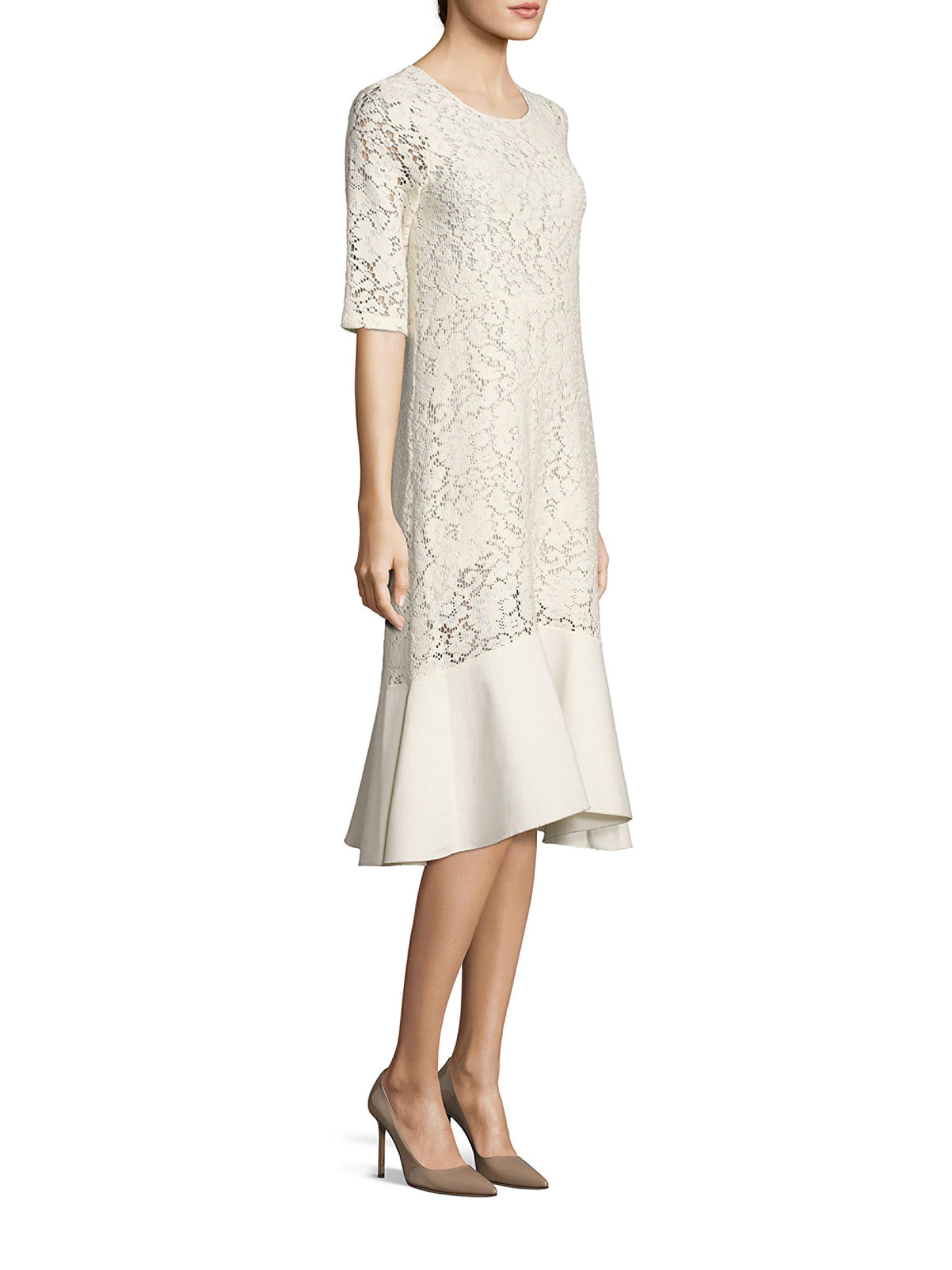 chloe white lace dress