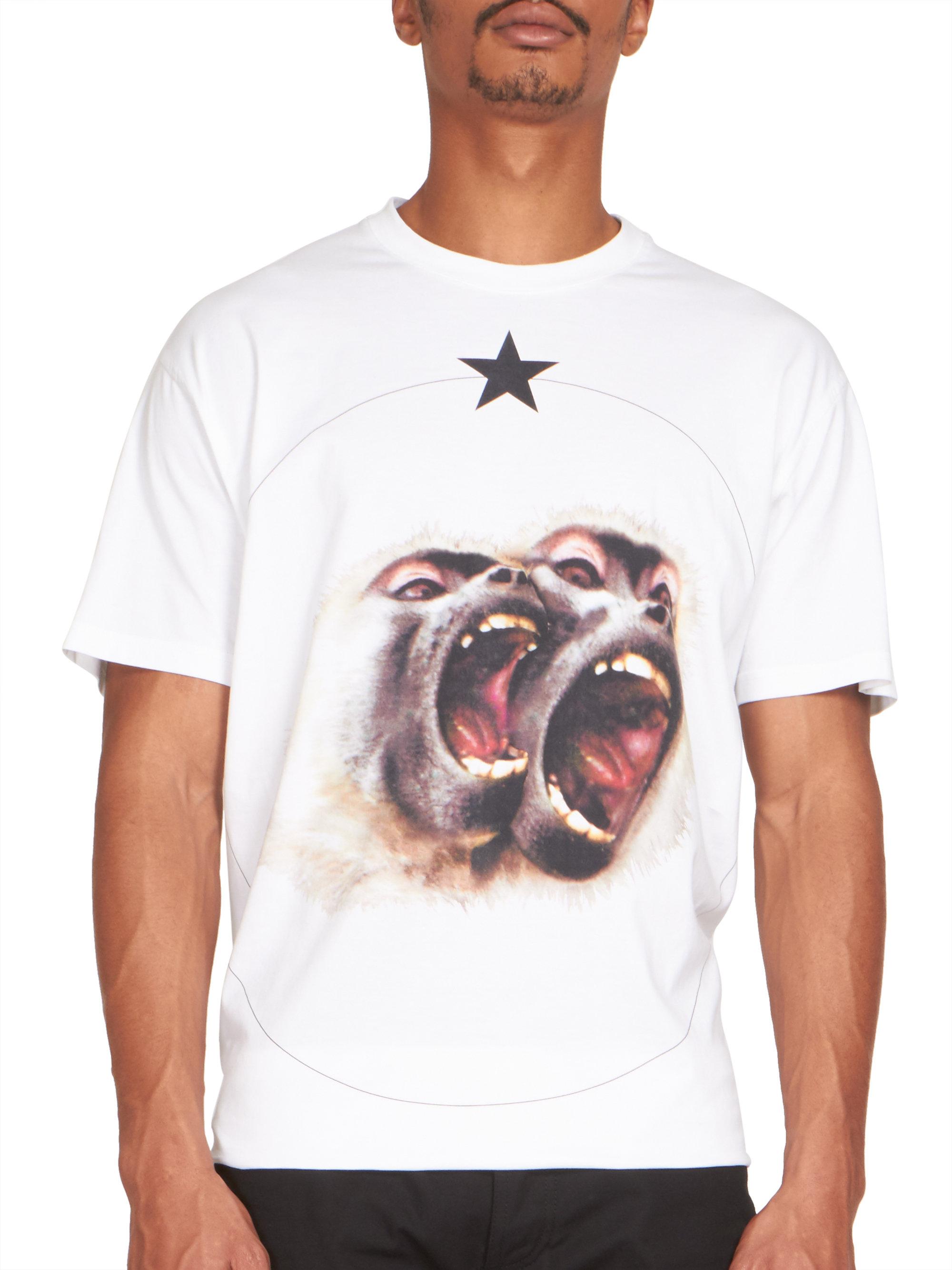 givenchy white monkey t shirt
