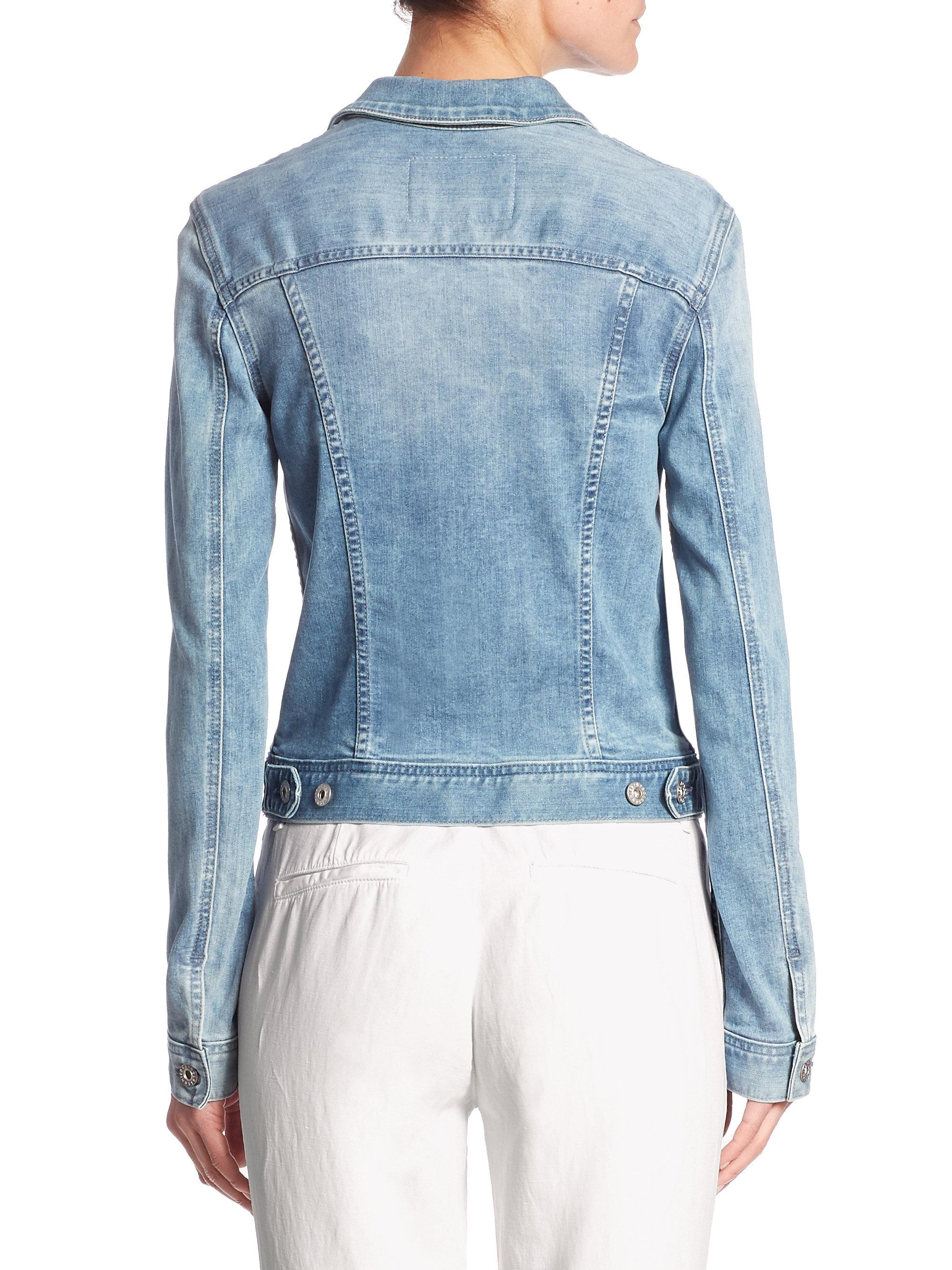 Lyst - Ag Jeans Robyn Denim Light Wash Jacket in Blue
