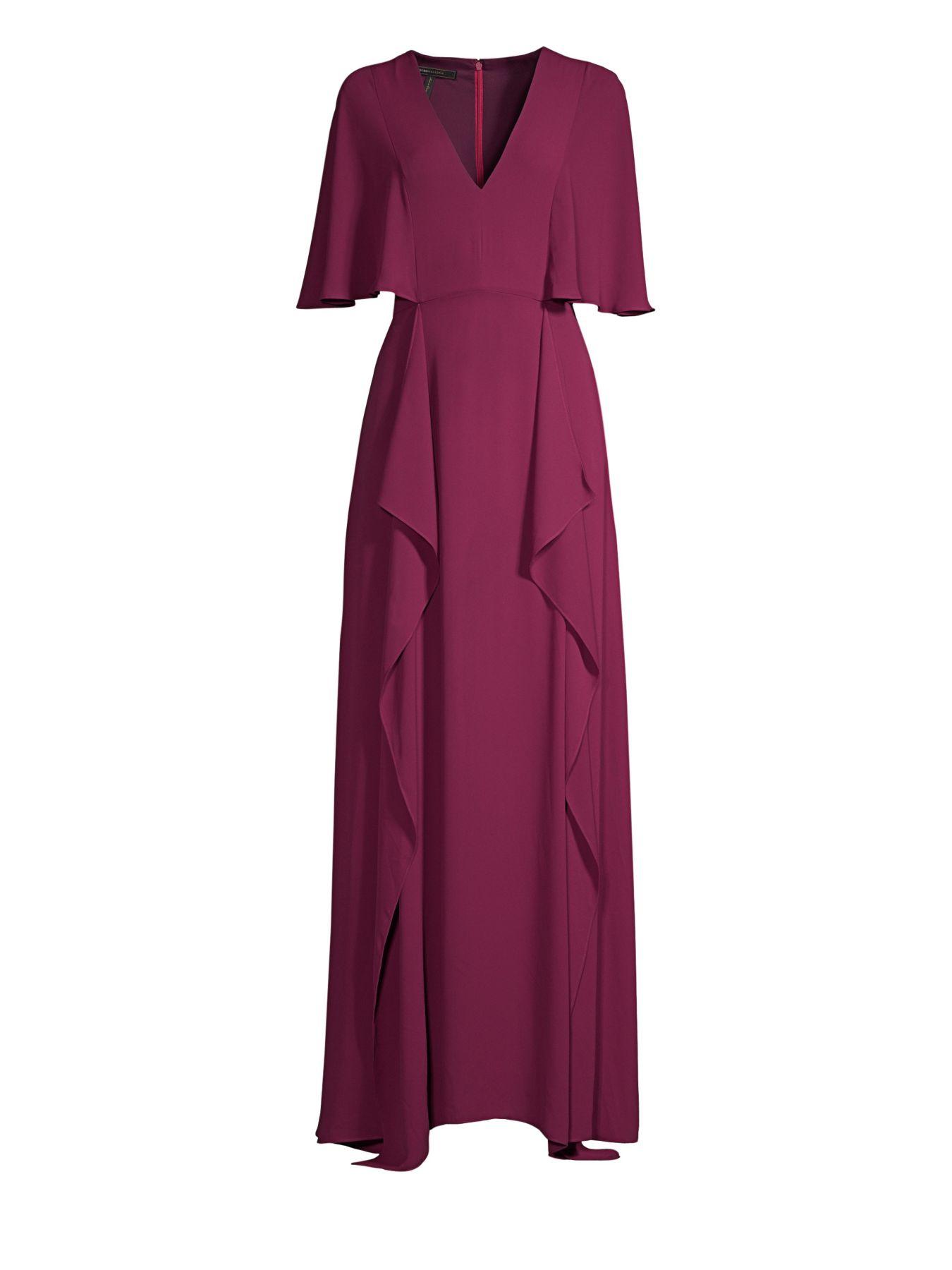 bcbg cape sleeve maxi dress