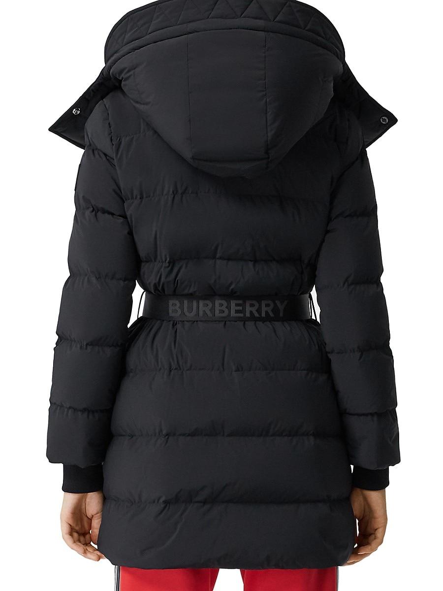 burberry short puffer coat