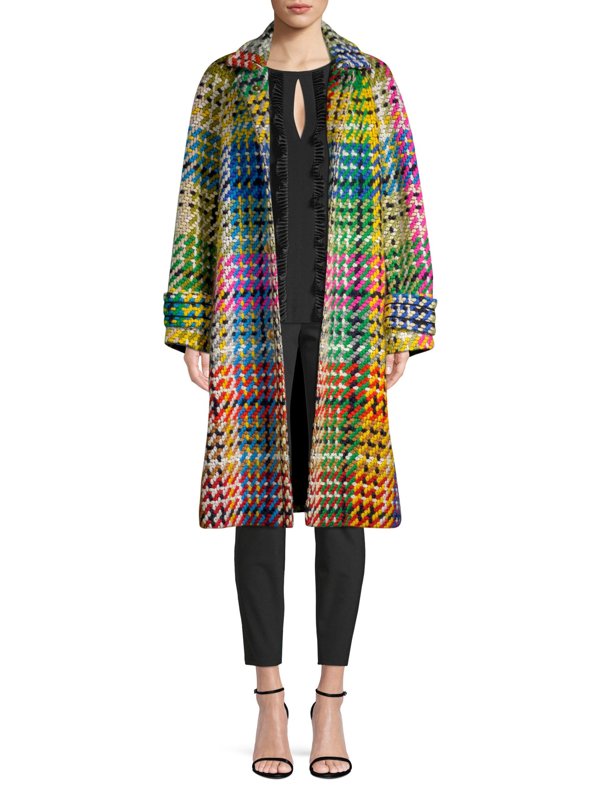 multi coloured tweed jacket