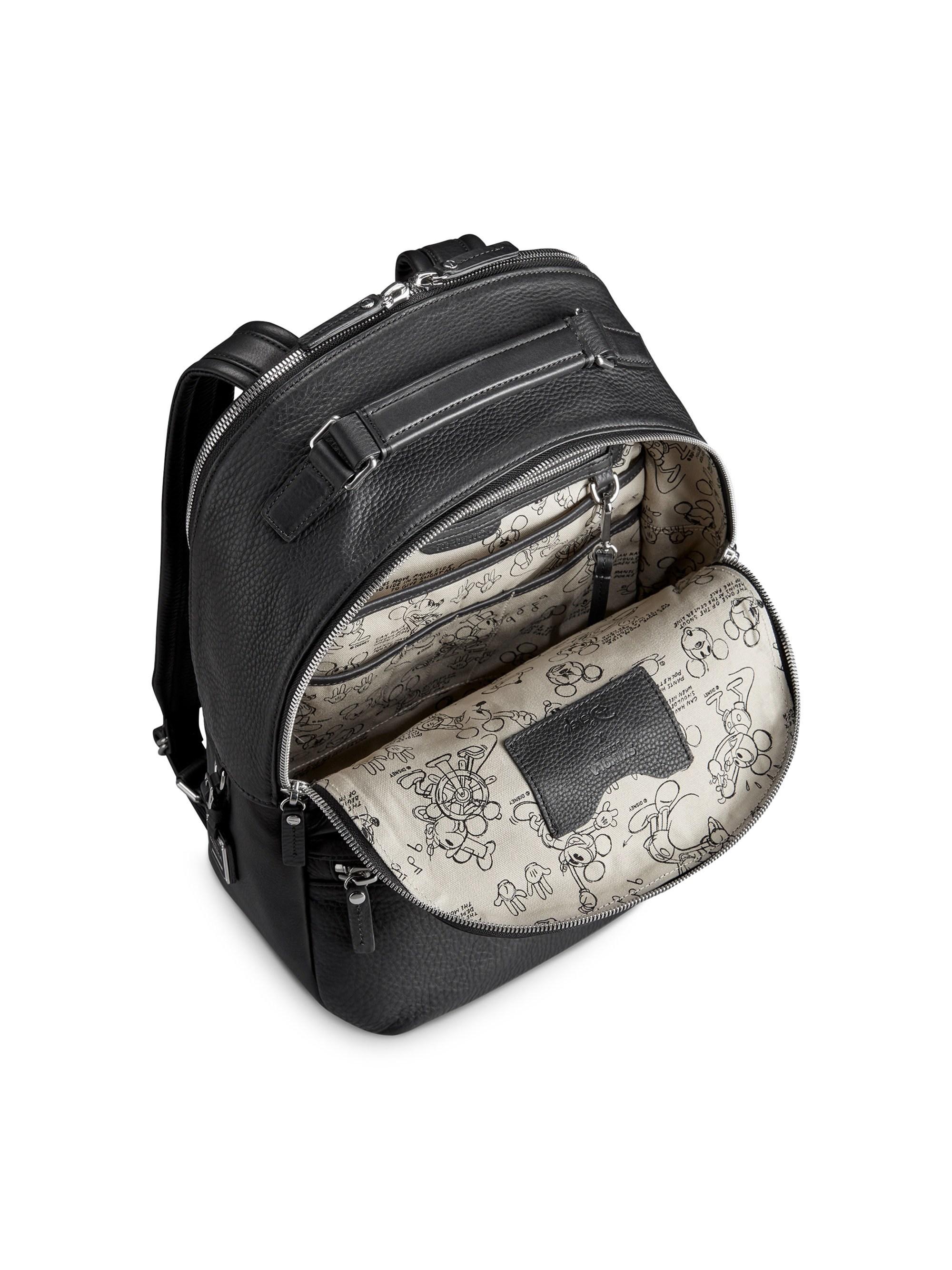 shinola leather backpack