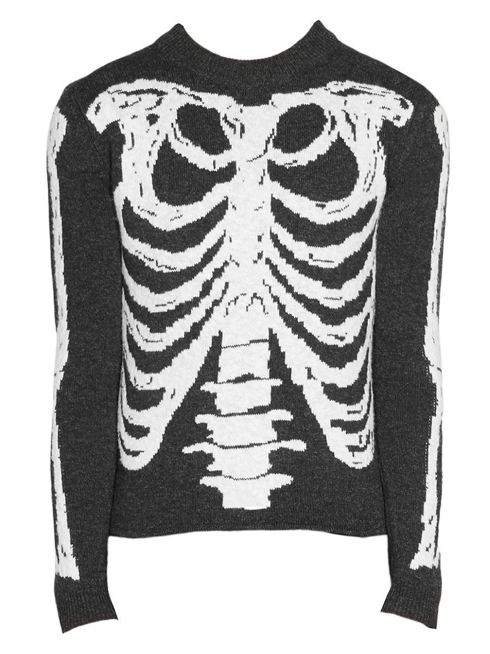 saint laurent skeleton sweater