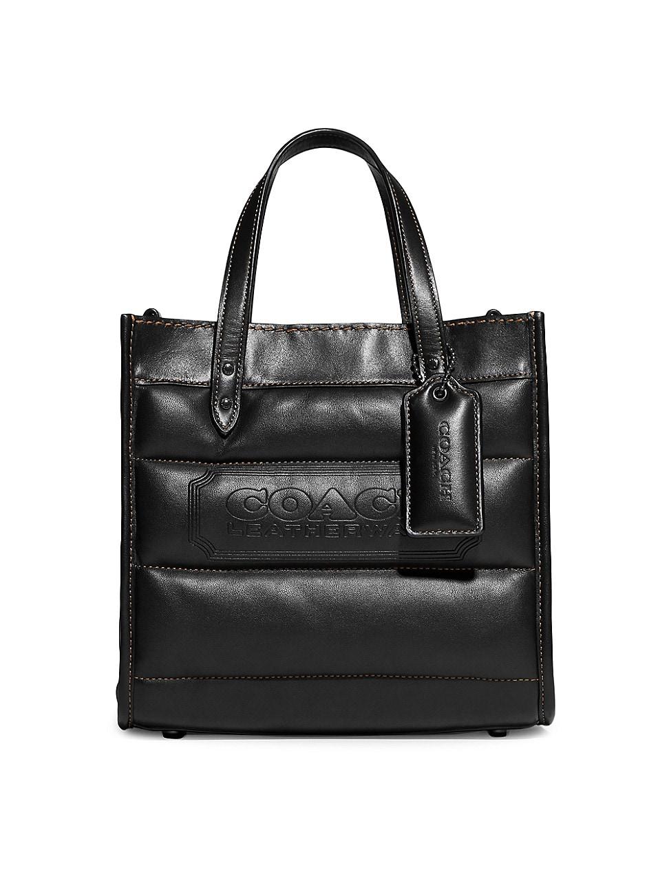 Coach Ladies Field Tote 22 With Colorblock Quilting And Coach