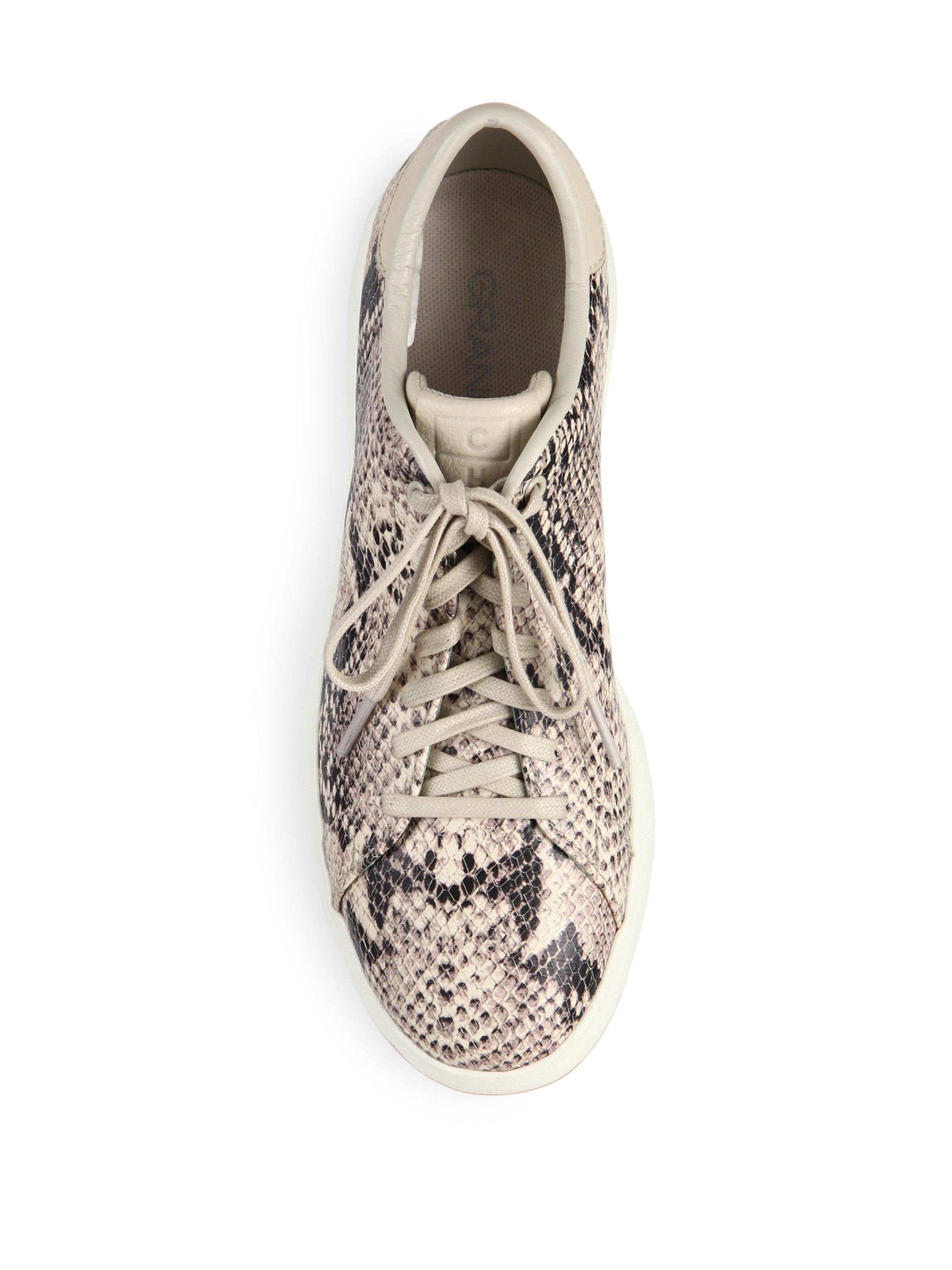 cole haan snakeskin sneakers