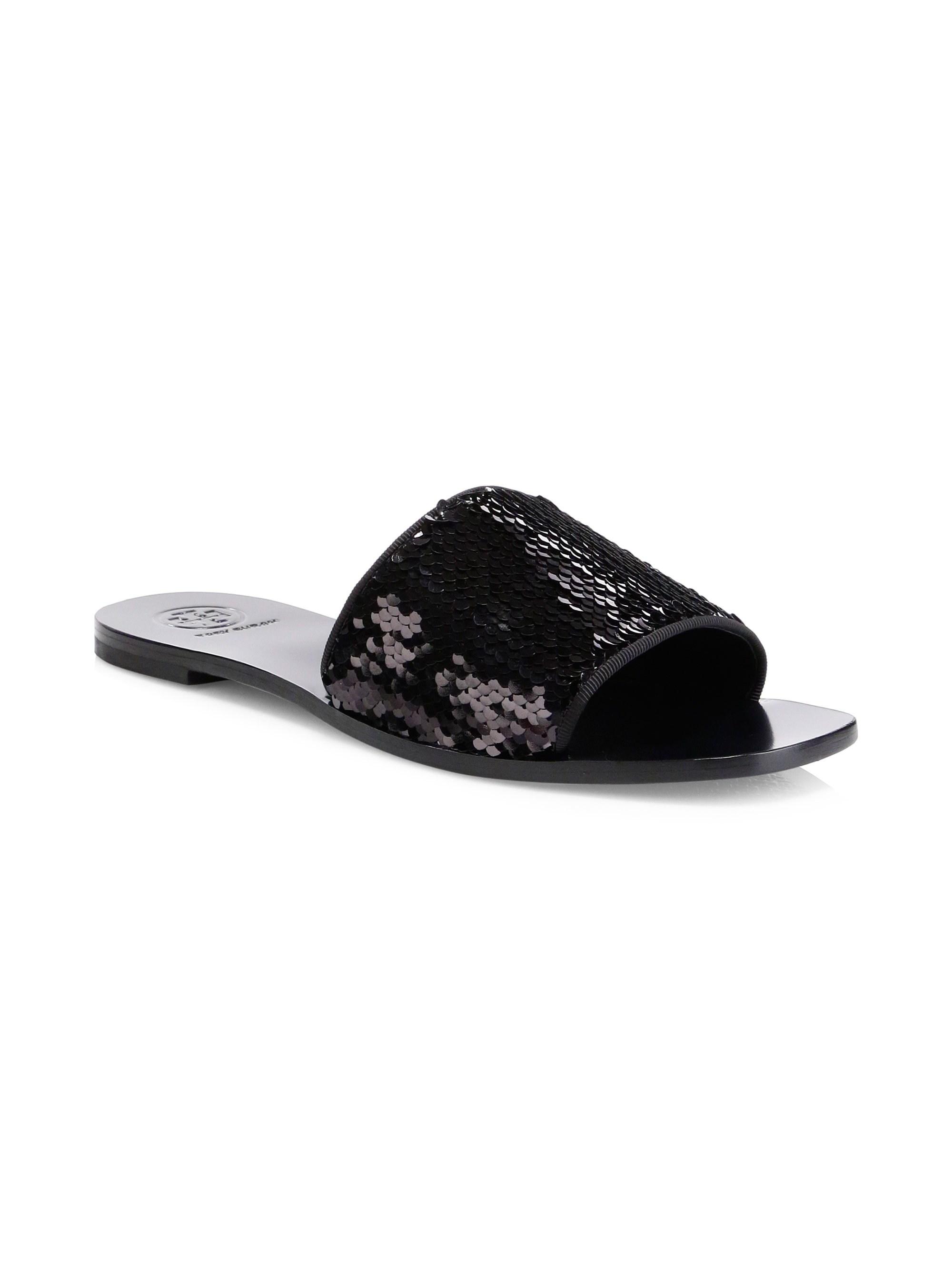 tory burch sequin sandals