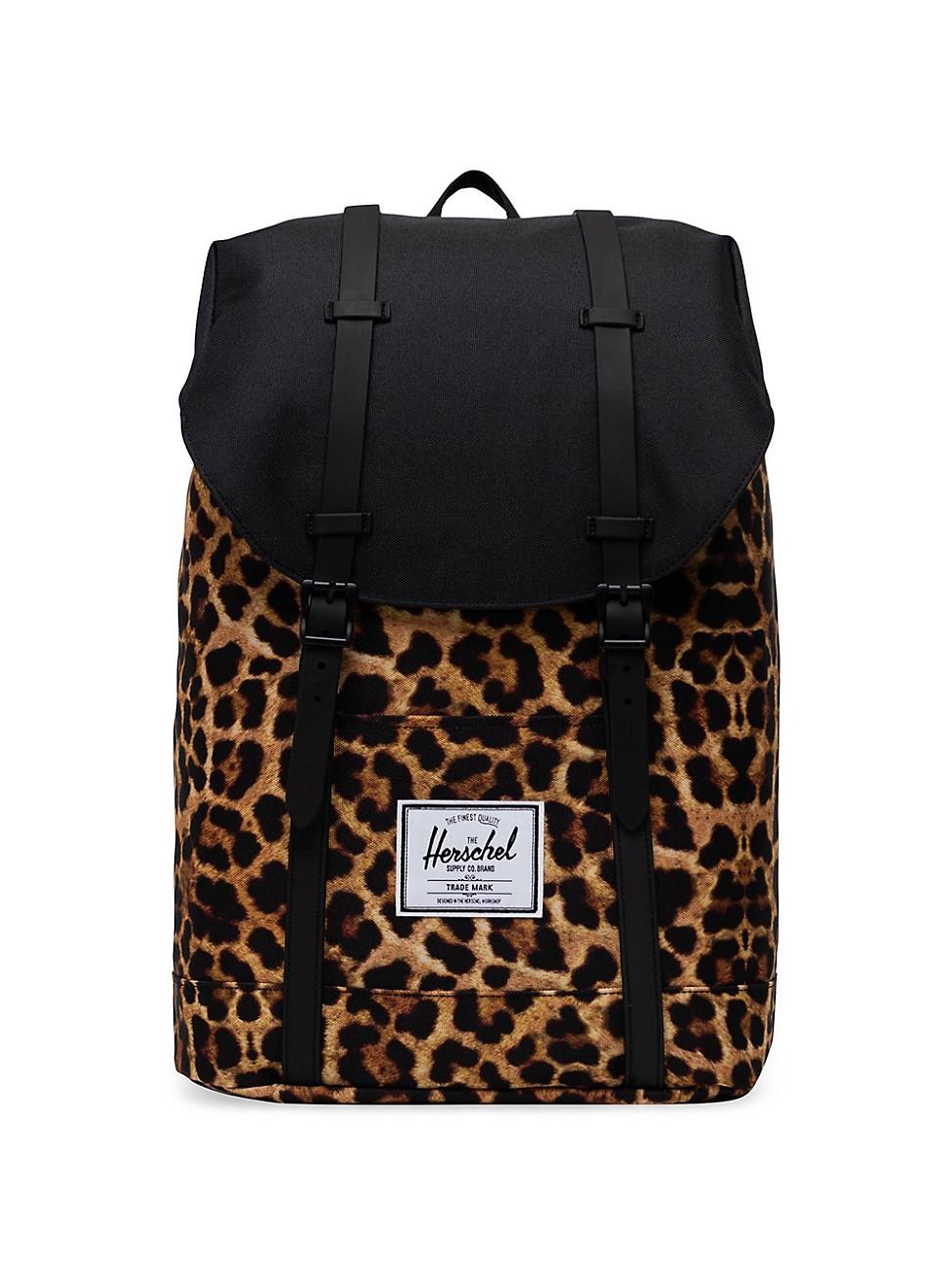 Herschel Supply Co. Classics Retreat Backpack in Black Leopard (Black