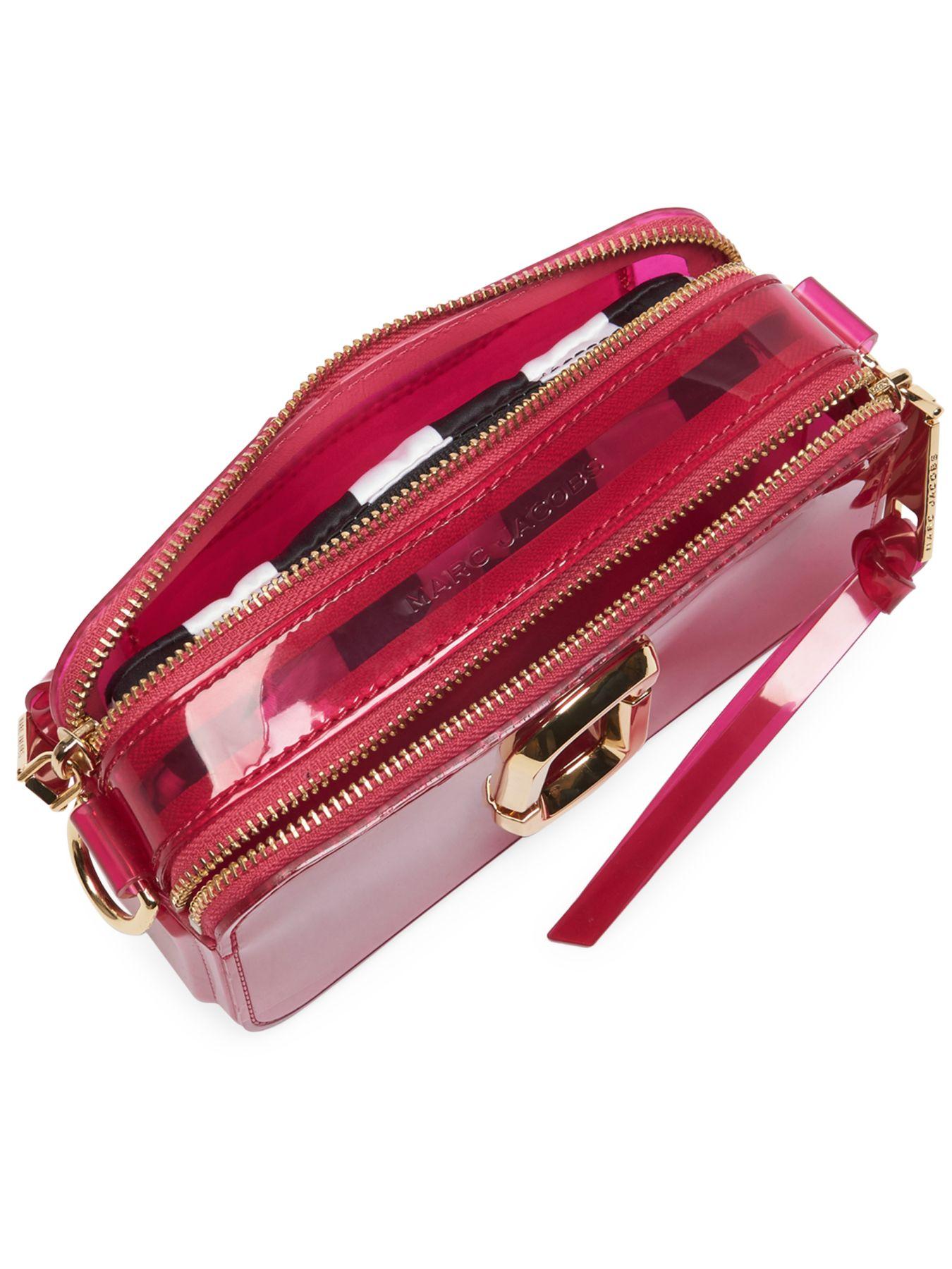 Marc Jacobs The Jelly Glitter Snapshot Bag in Pink