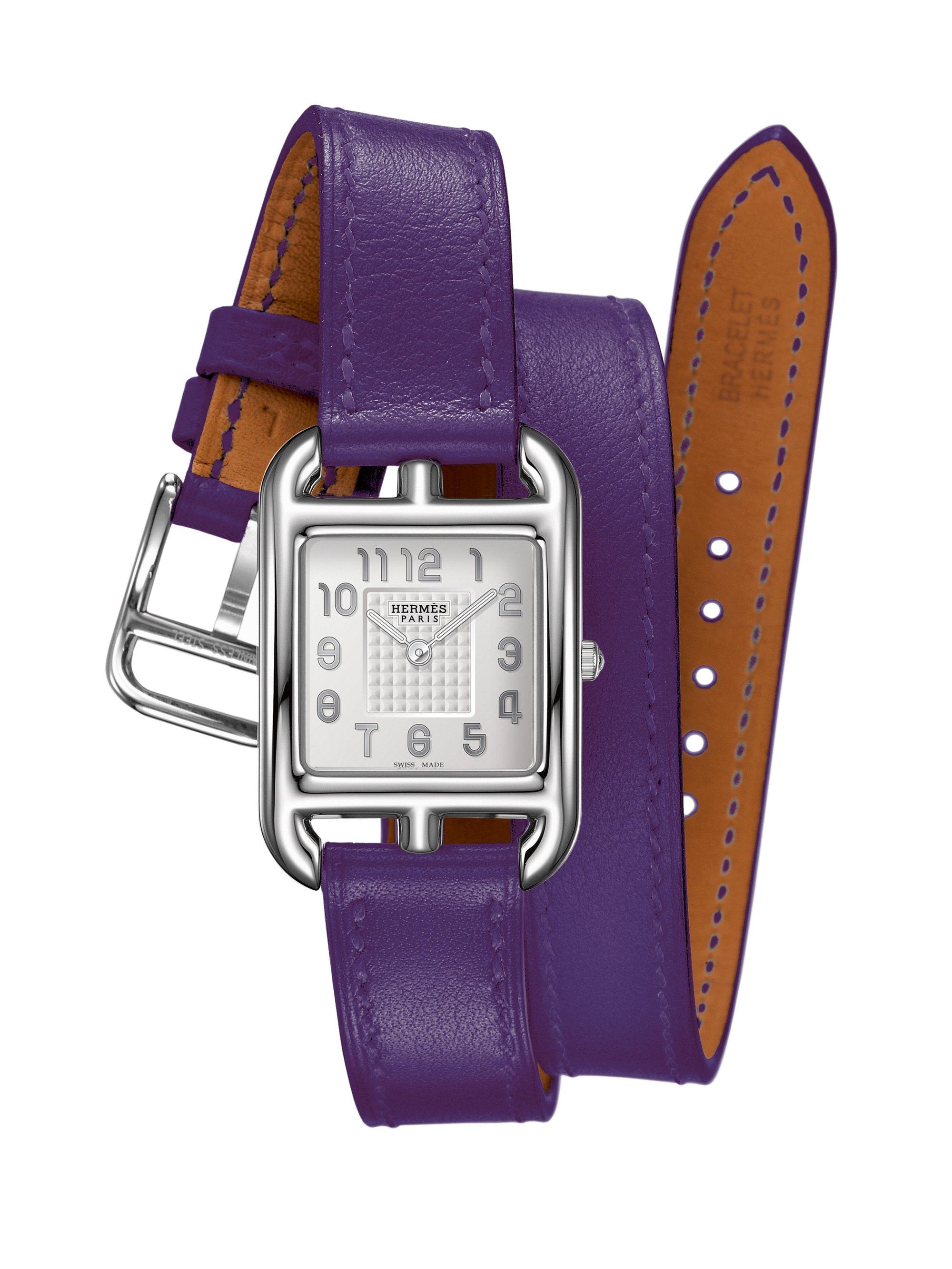 Hermès Cape Cod Pm Stainless Steel & Double Tour Leather Strap Watch - Lyst