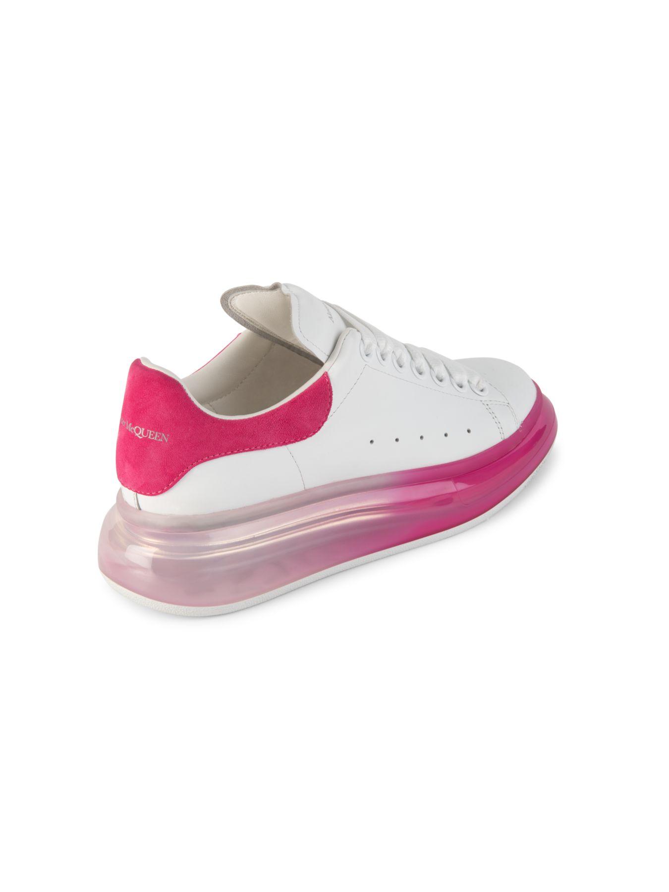 alexander mcqueen 45mm leather platform sneakers