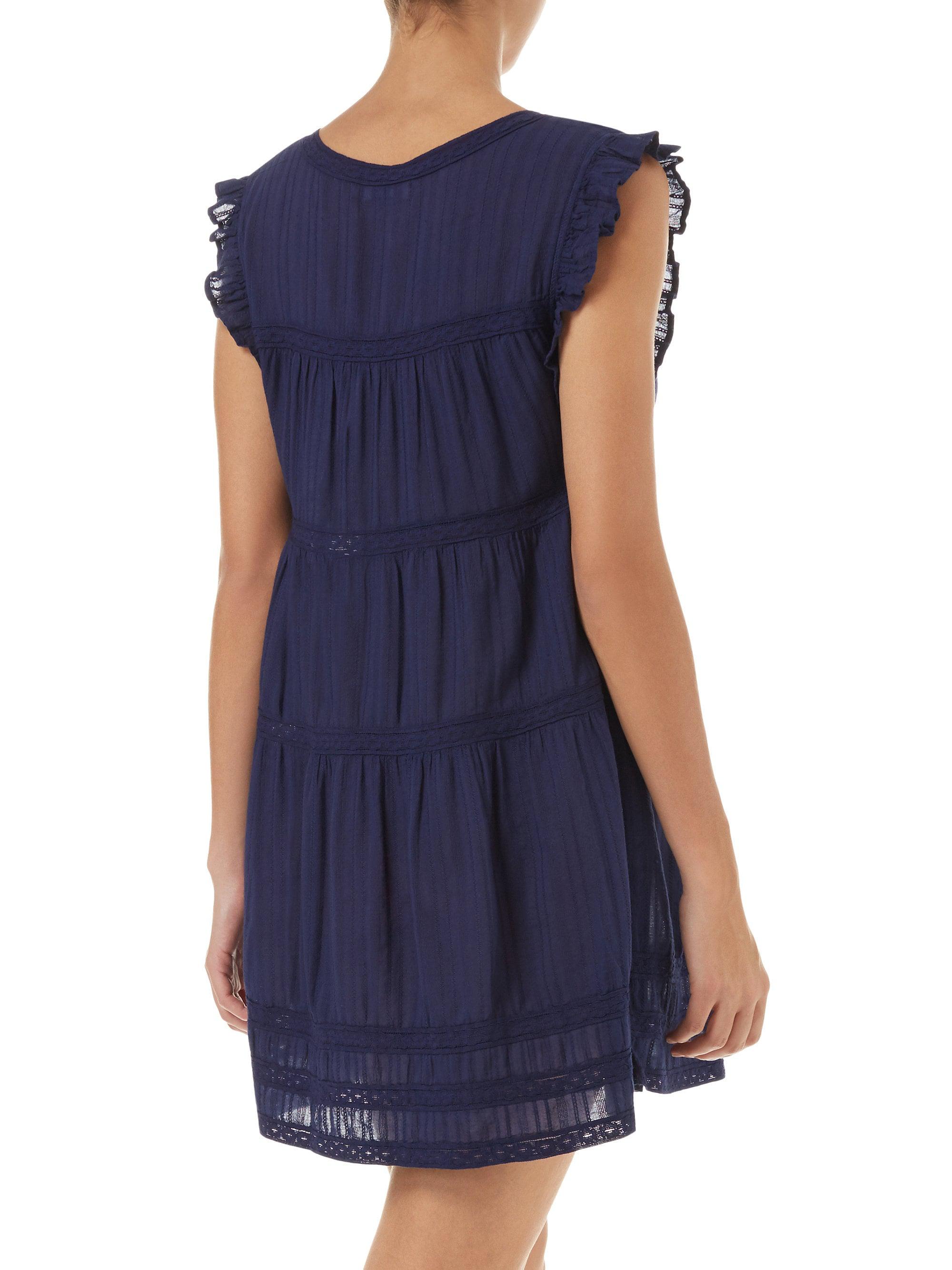 navy blue babydoll dress
