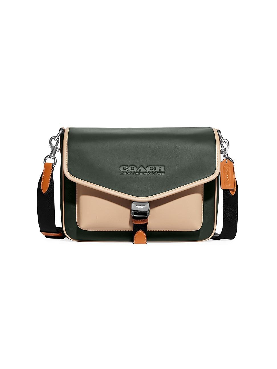 COACH Charter Colorblock Messenger Bag in Green for Men Lyst