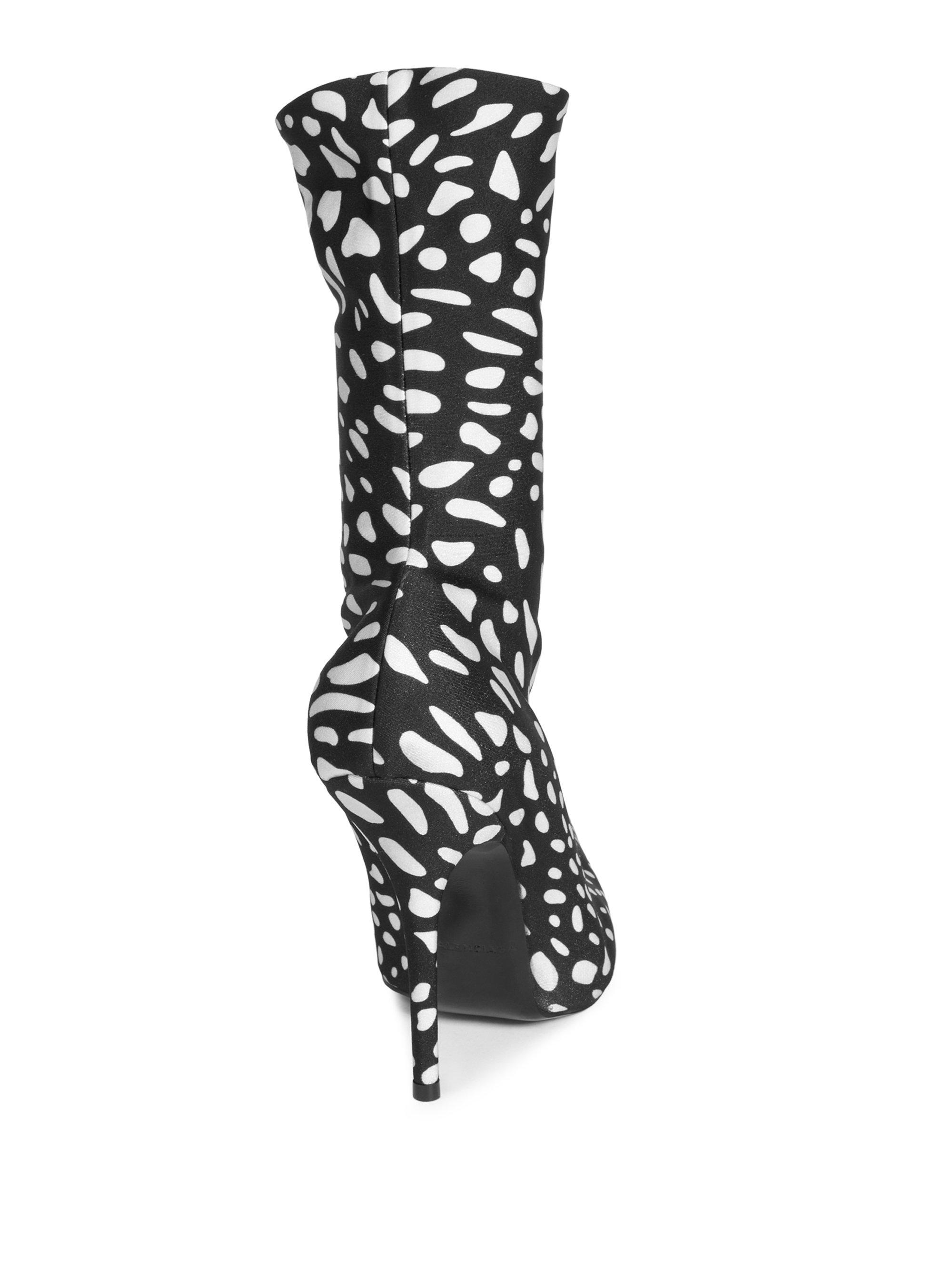dalmation print boots