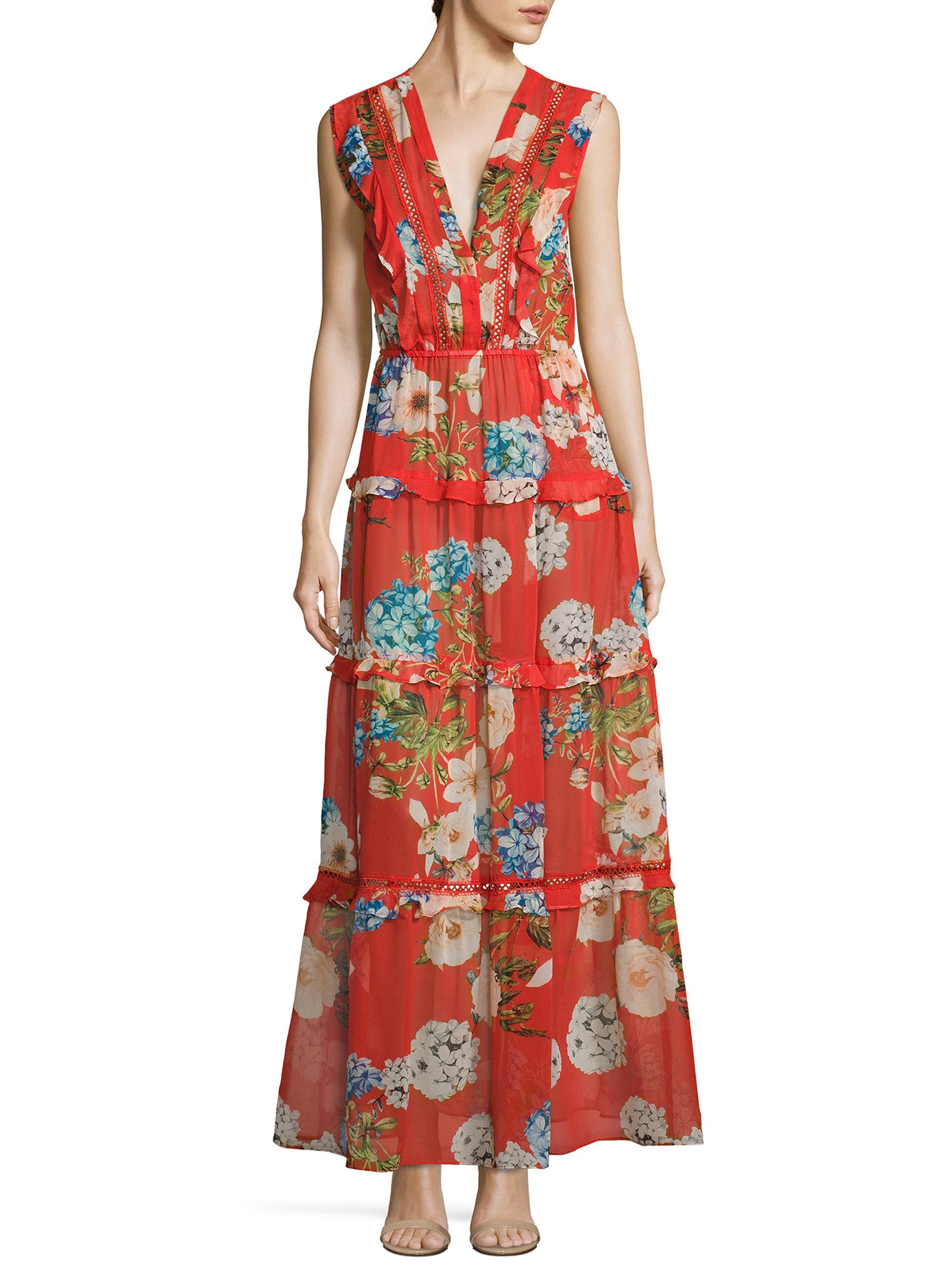 nicholas rust tie silk maxi