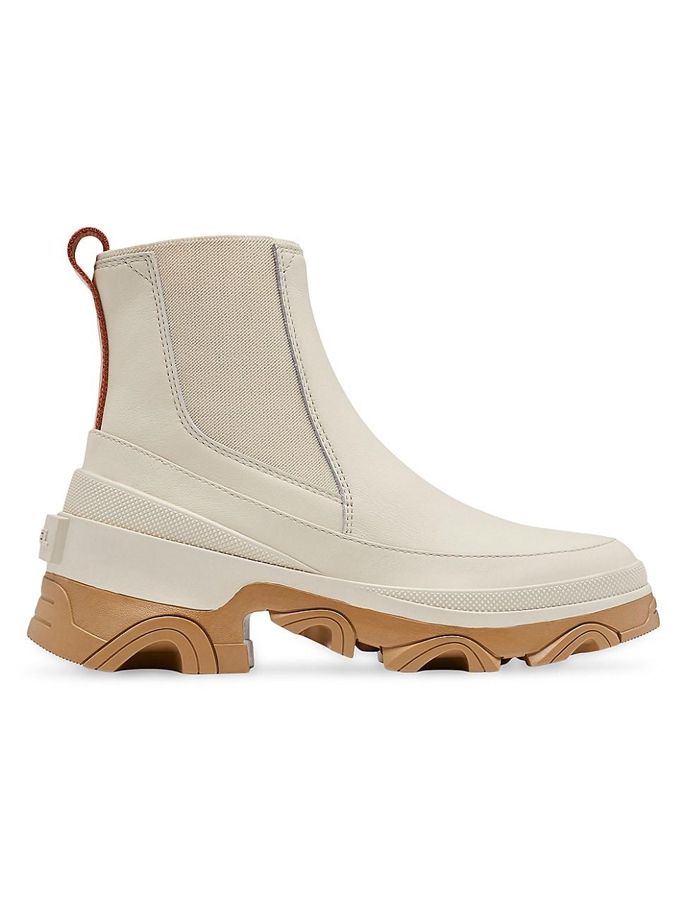 Sorel Brex Leather Chelsea Boots in White | Lyst