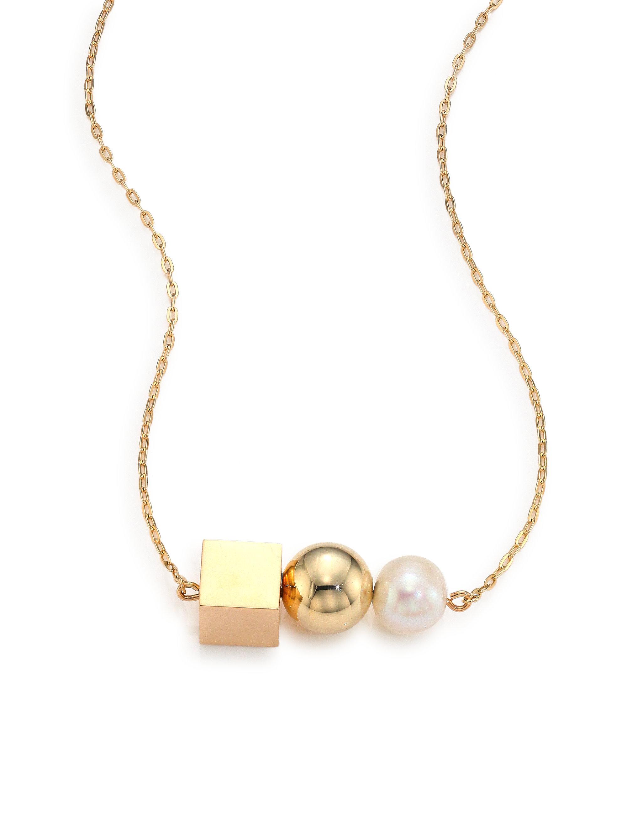 modern long necklace