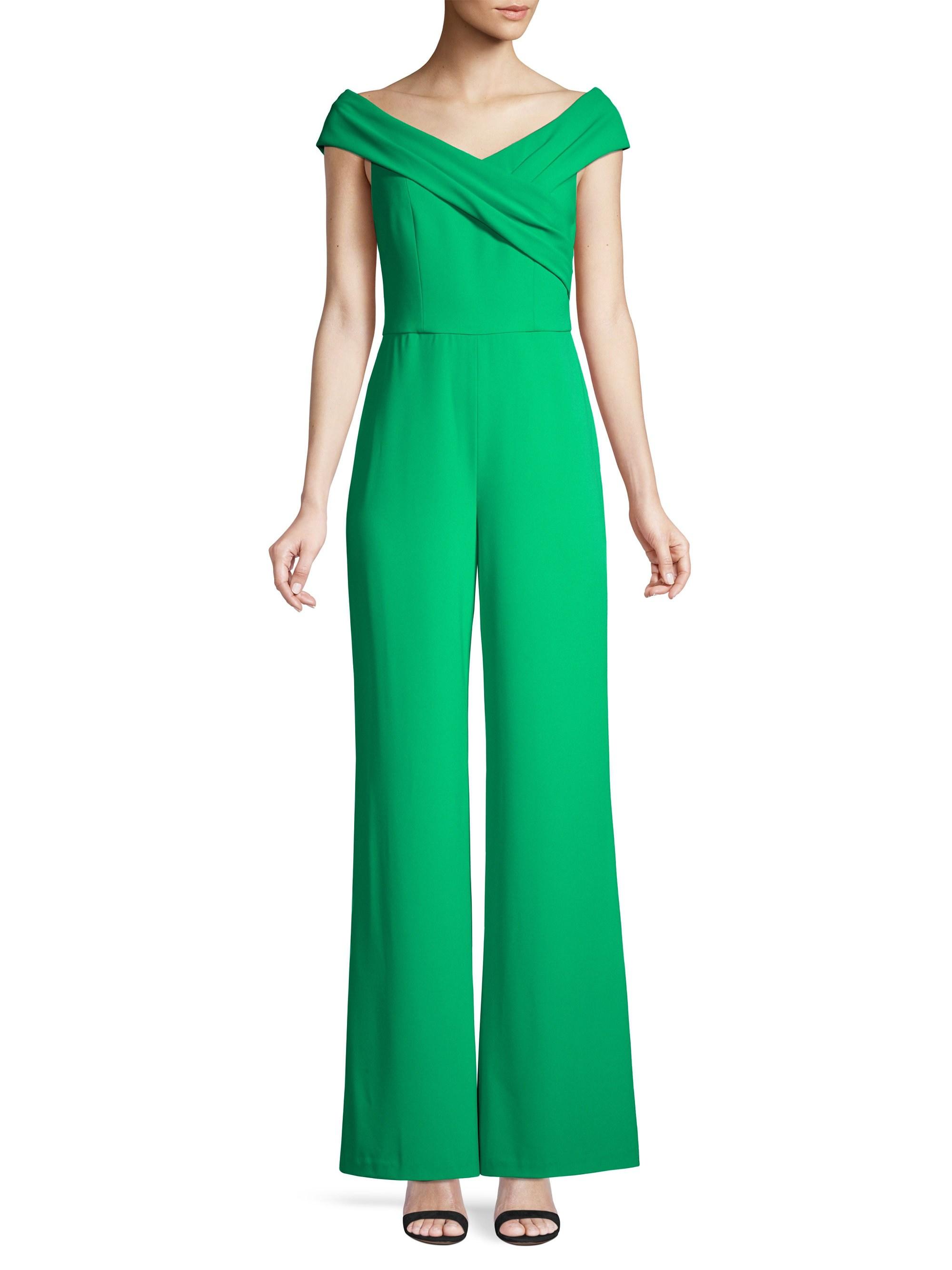 alice and olivia green jumpsuit