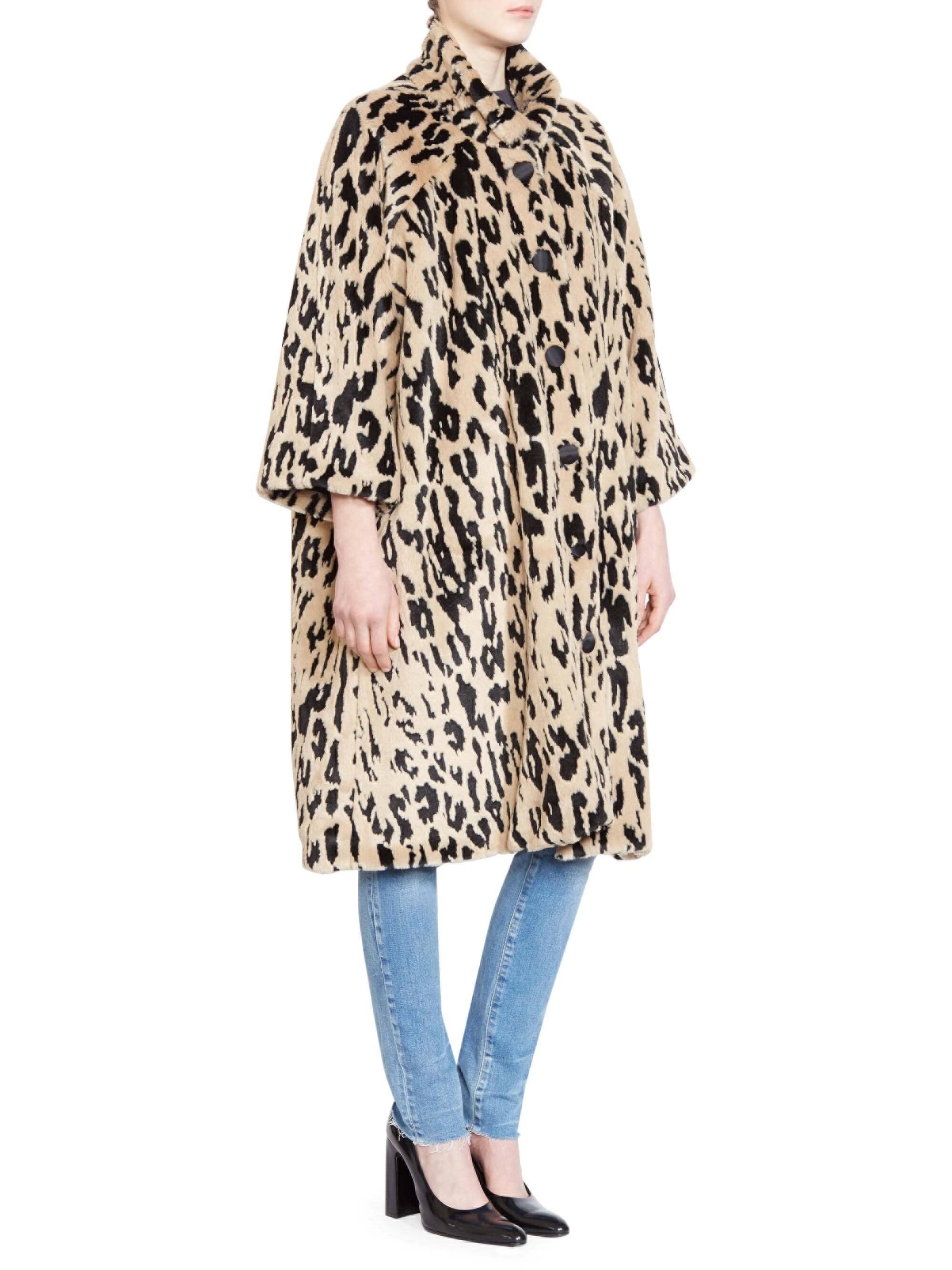 Balenciaga leopard coat Clearance