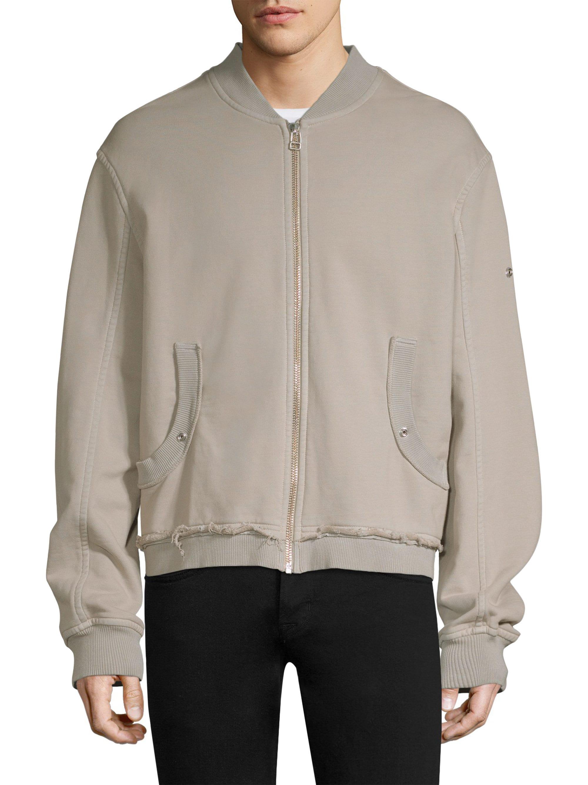 distressed bomber jacket