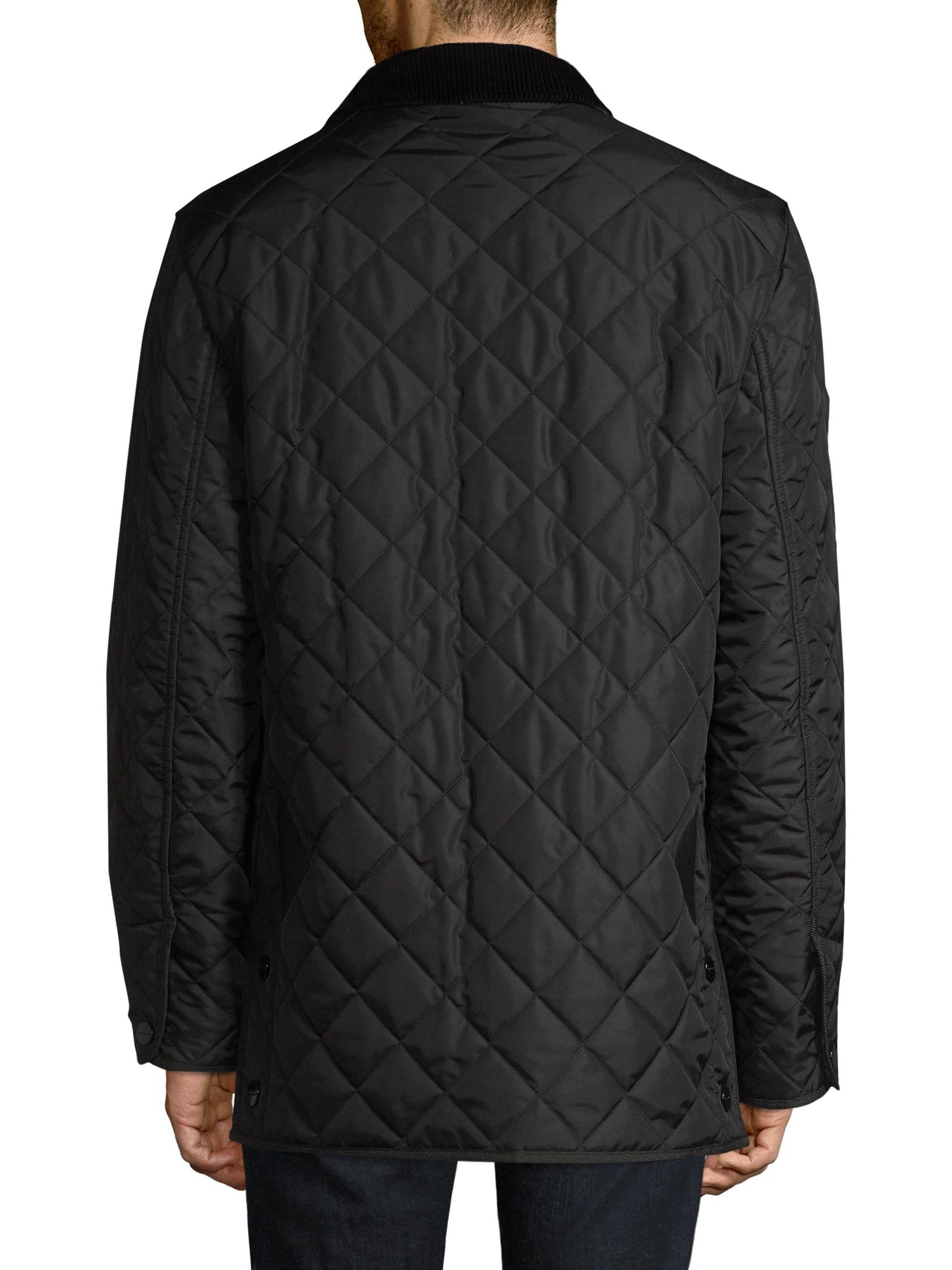 Burberry Cotswold Quilted Barn Jacket in Black for Men - Lyst