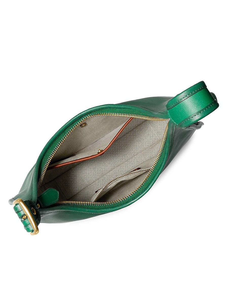 Coach Ergo Leather Shoulder Bag in Green w/ Brass Hardware 