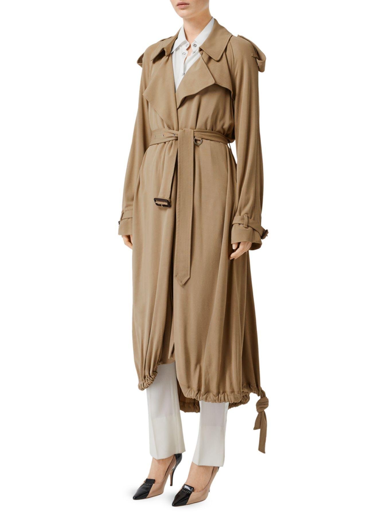 burberry drawstring trench coat