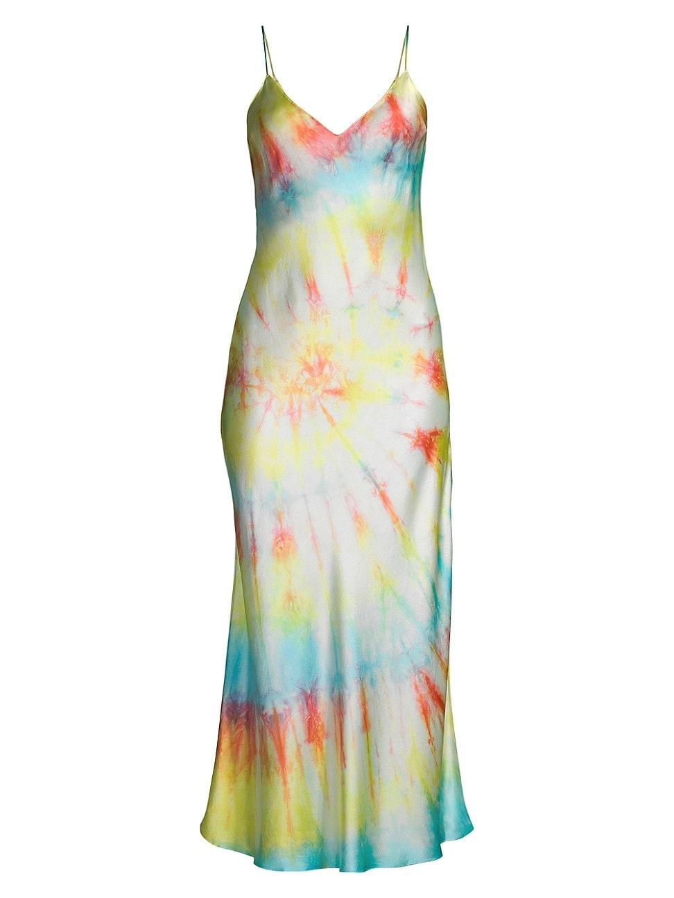 Tie dye dress silk Clearance
