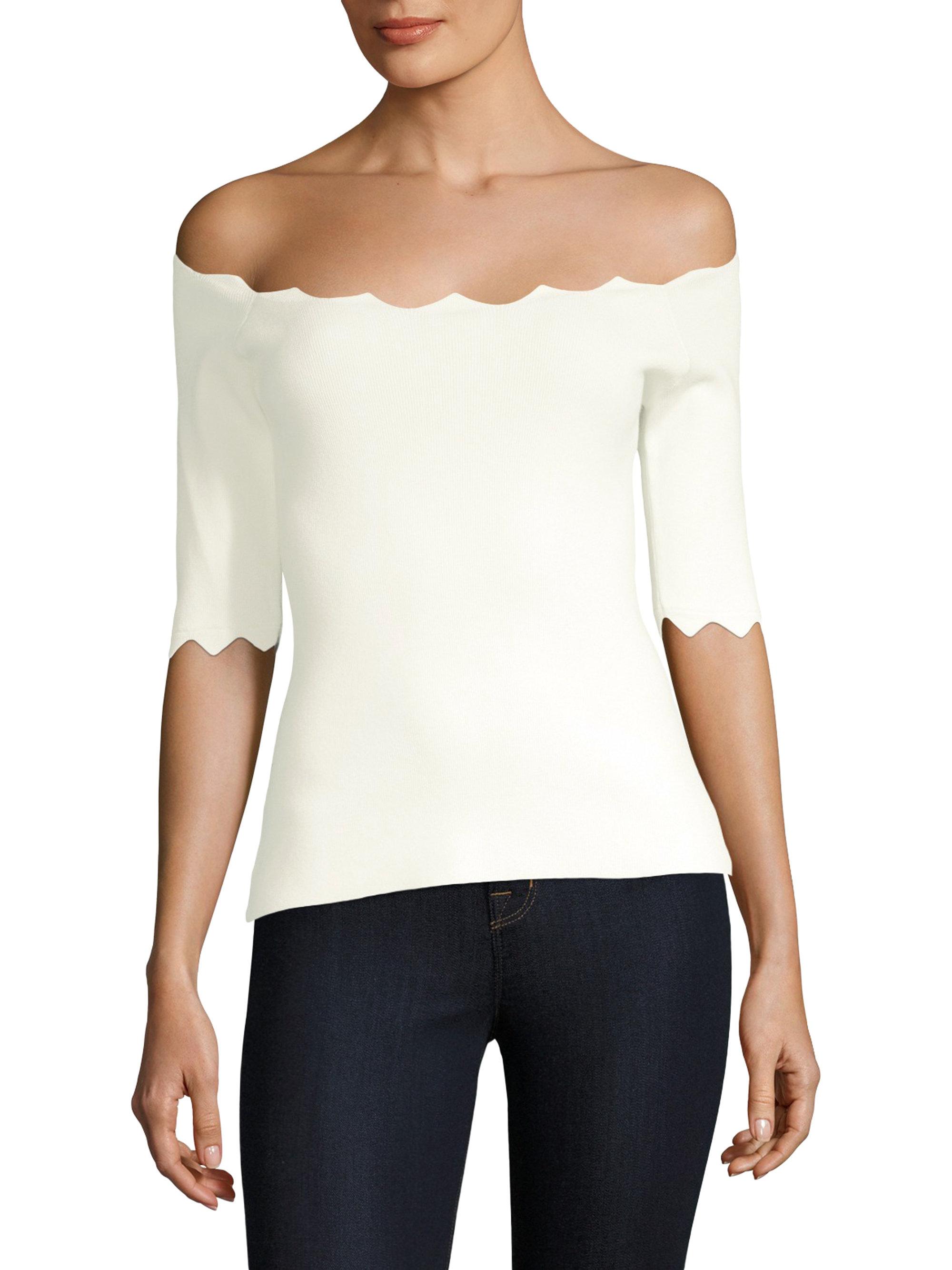 milly scallop top