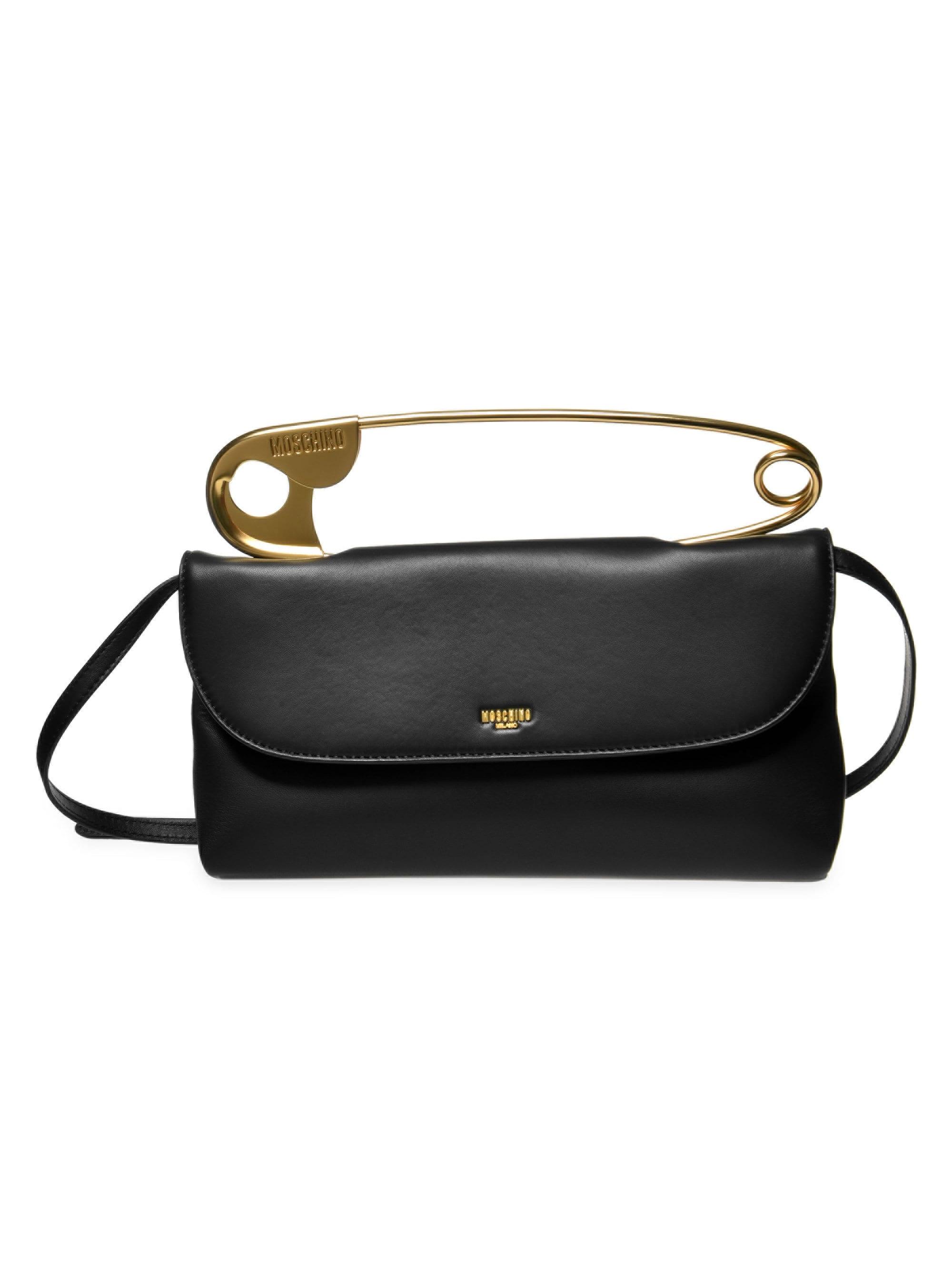 Moschino Safety Pin Bag in Black